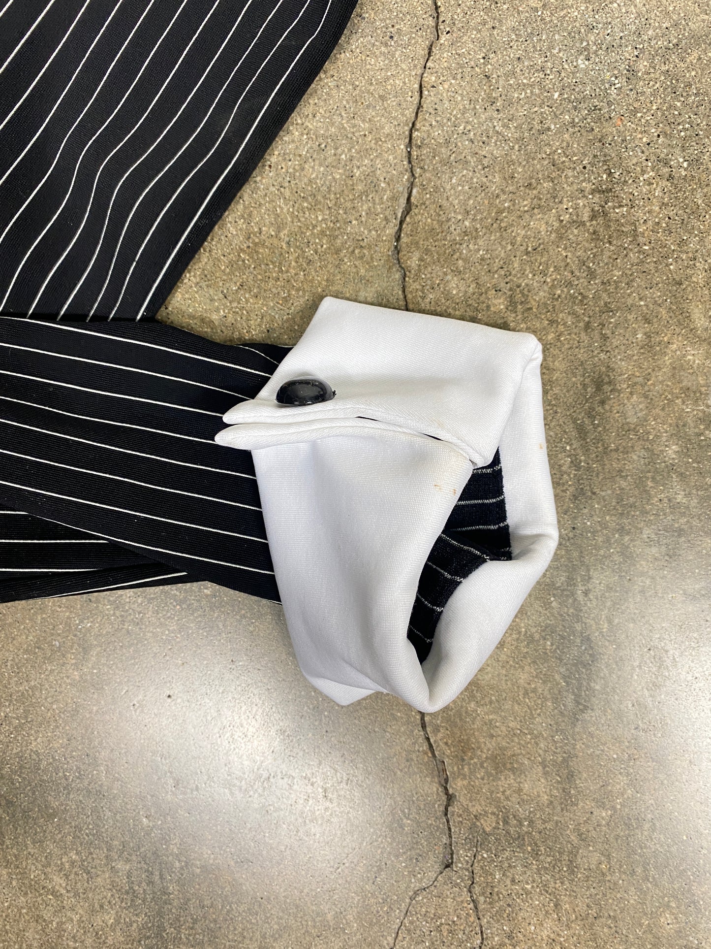 Forplay Black White Pinstripe Bolero