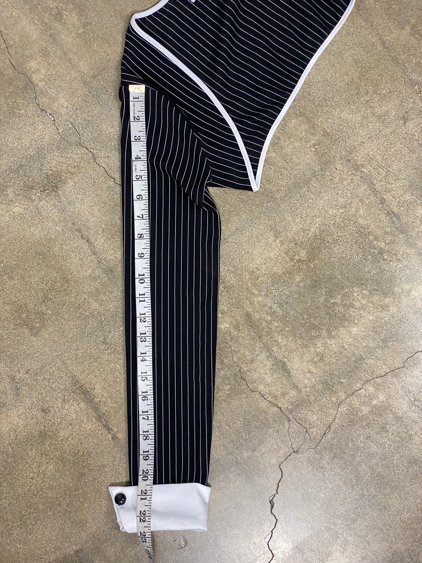 Forplay Black White Pinstripe Bolero