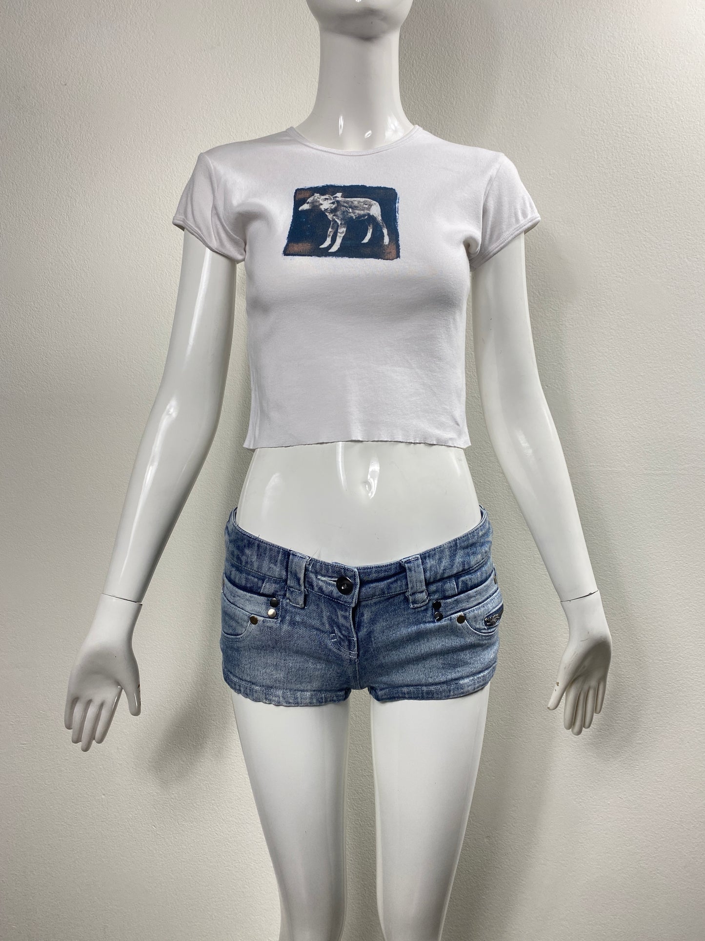 00s Denim Micro Shorts