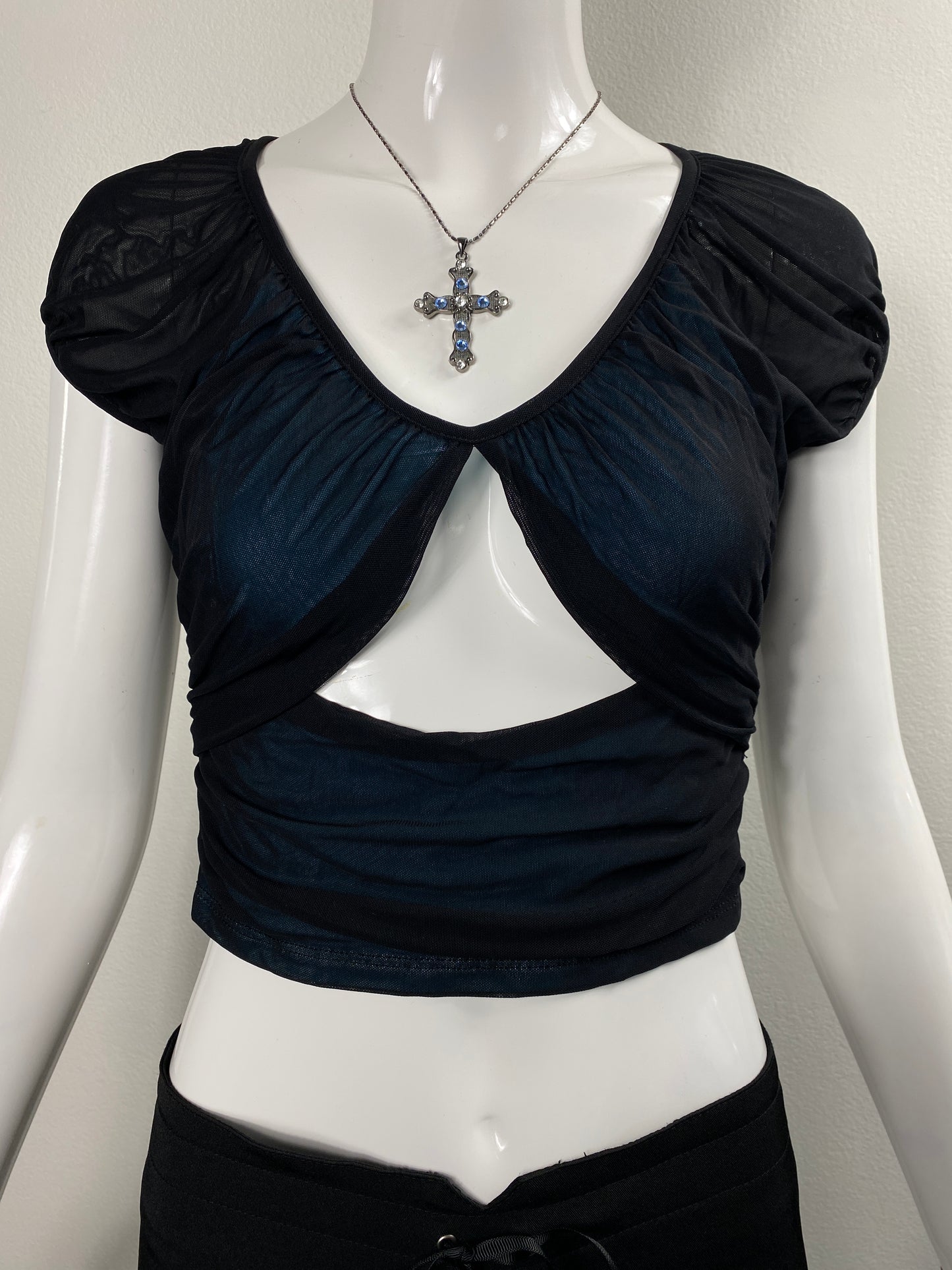 Vampy Mesh Top