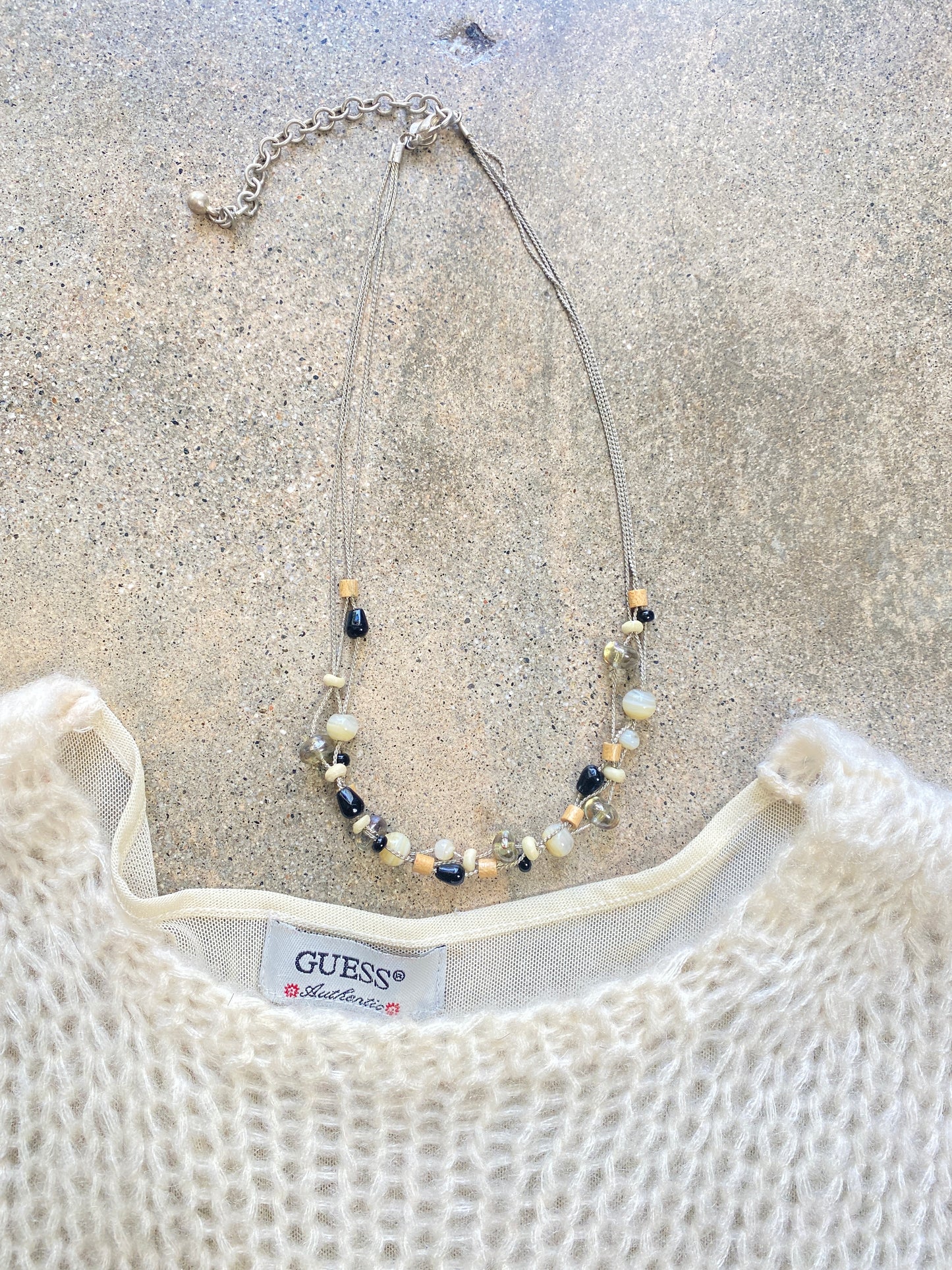 90’s Beaded Layered Necklace