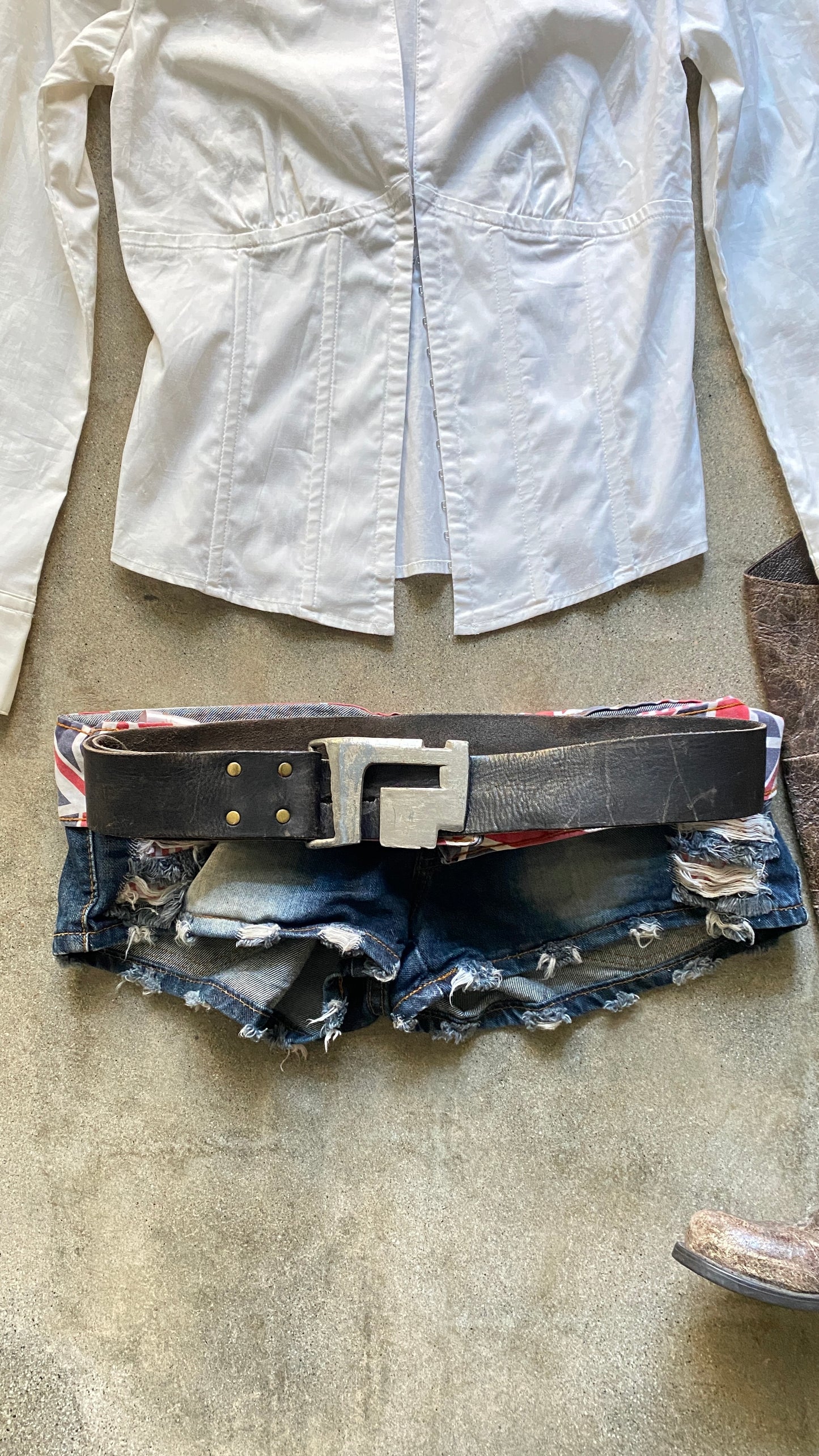00’s Denim Lowrise Short Shorts