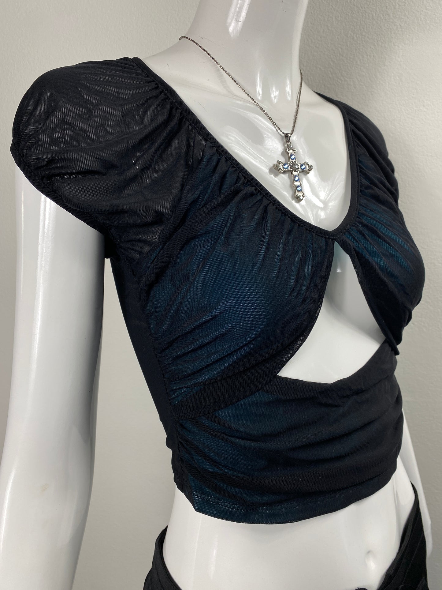 Vampy Mesh Top