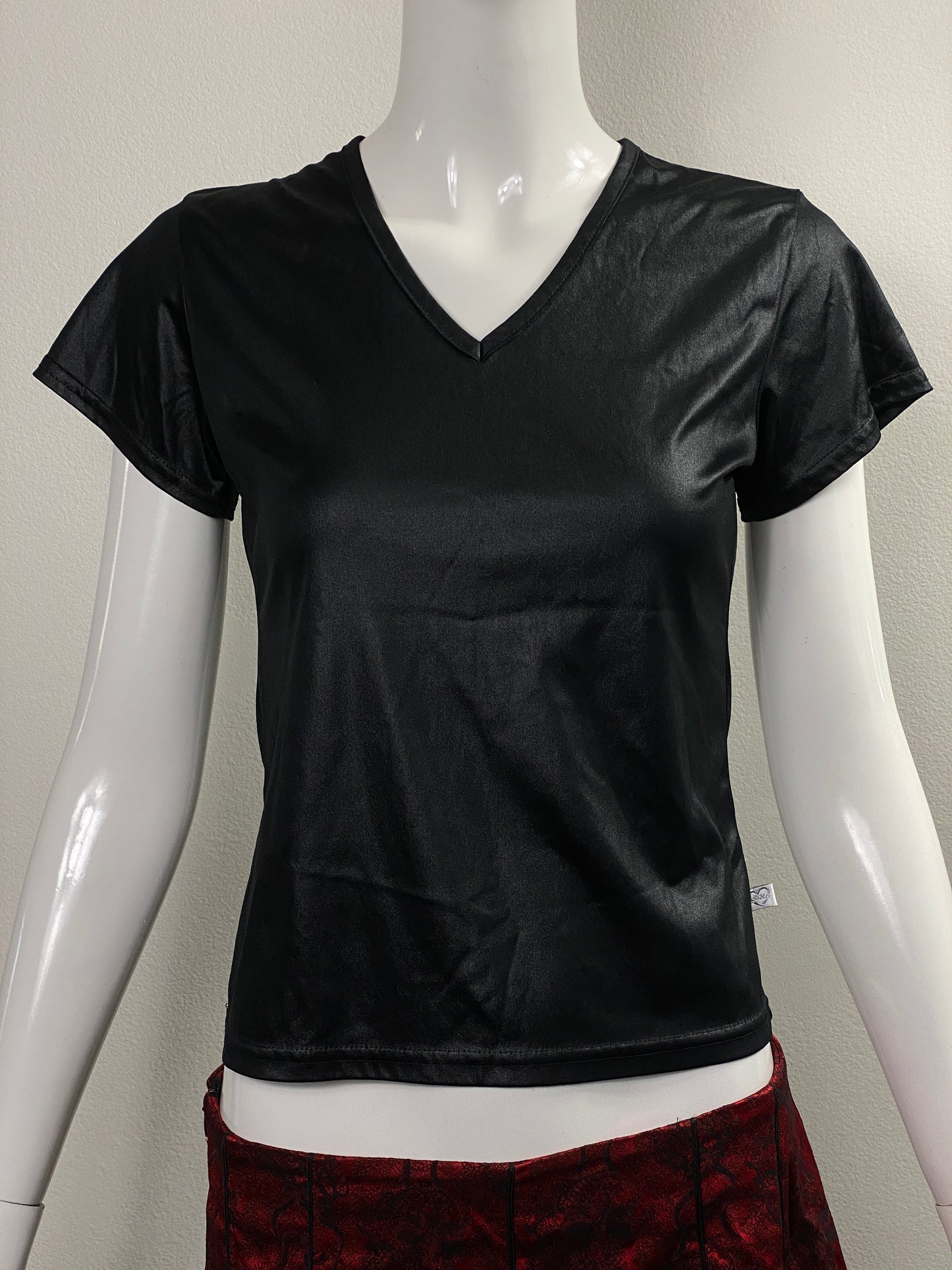 Xoxo Black Liquid Baby Tee