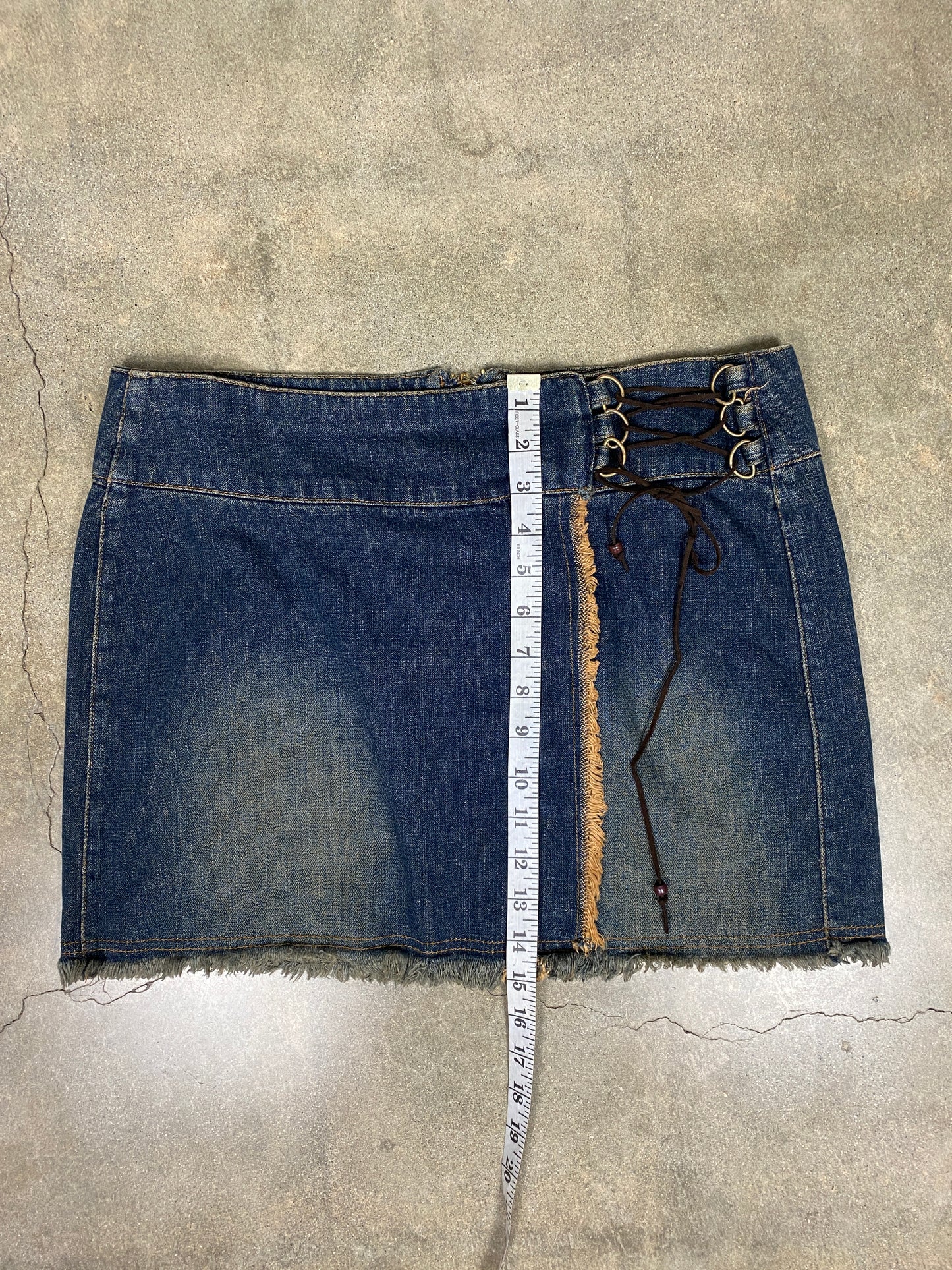 Deadstock Paris Blues Denim Mini Skirt