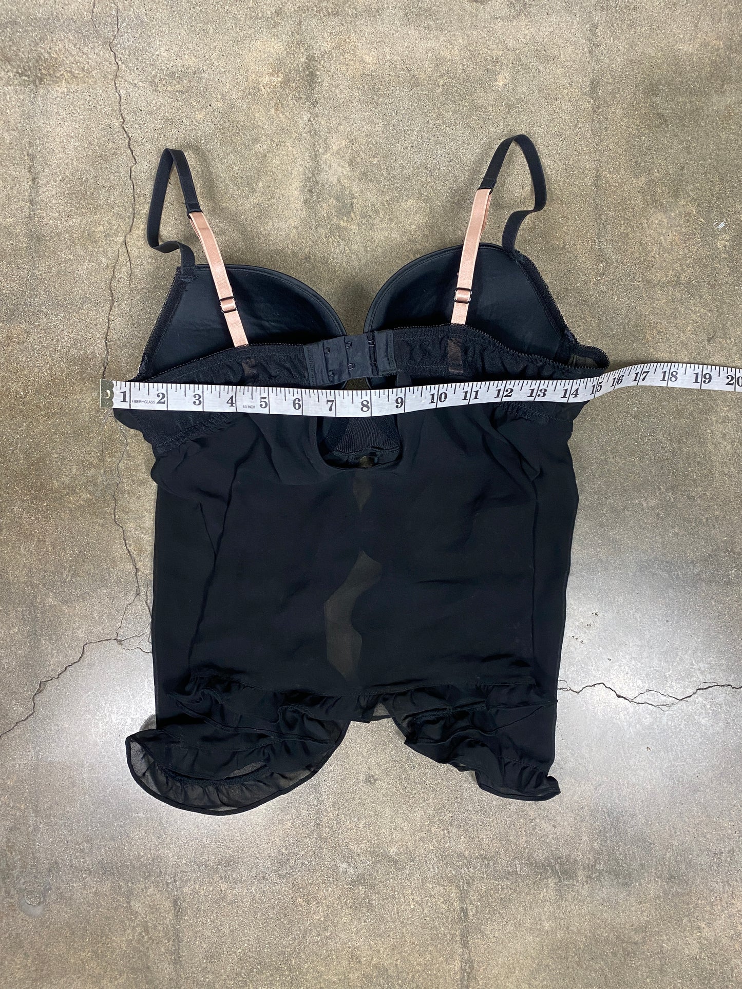 Black Nude Lace Teddy