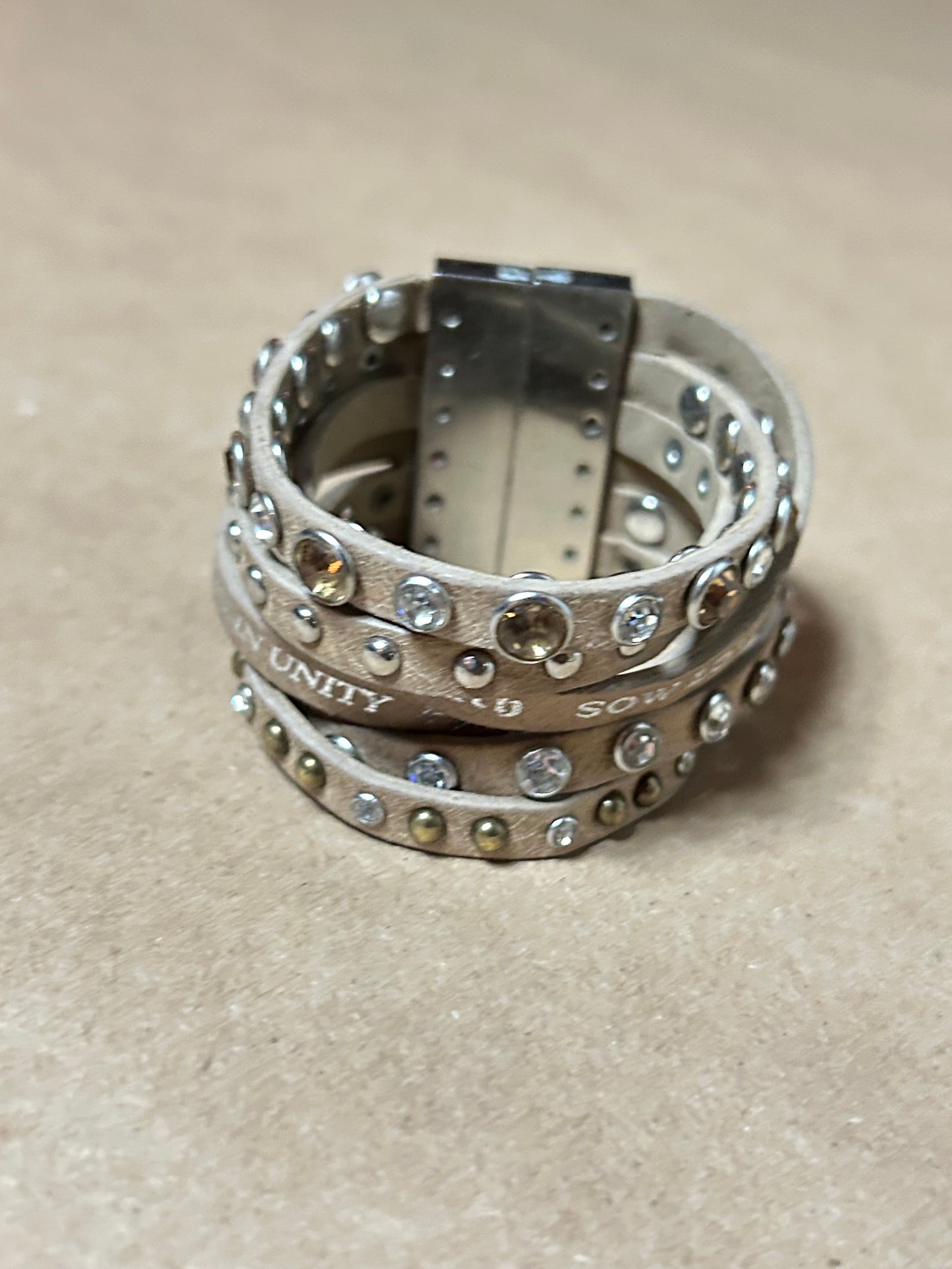 Rhinestone Stacked Bracelet