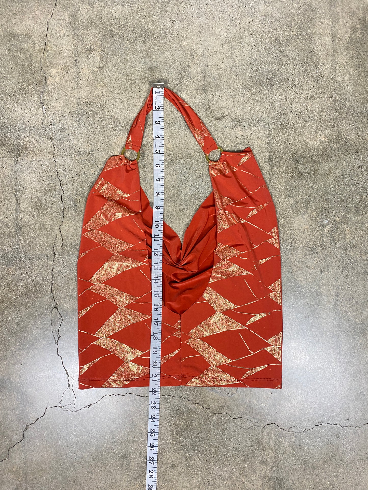 Bebe Orange Halter Top