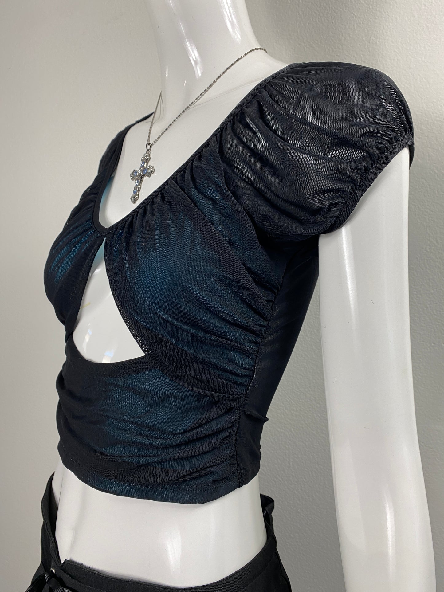 Vampy Mesh Top