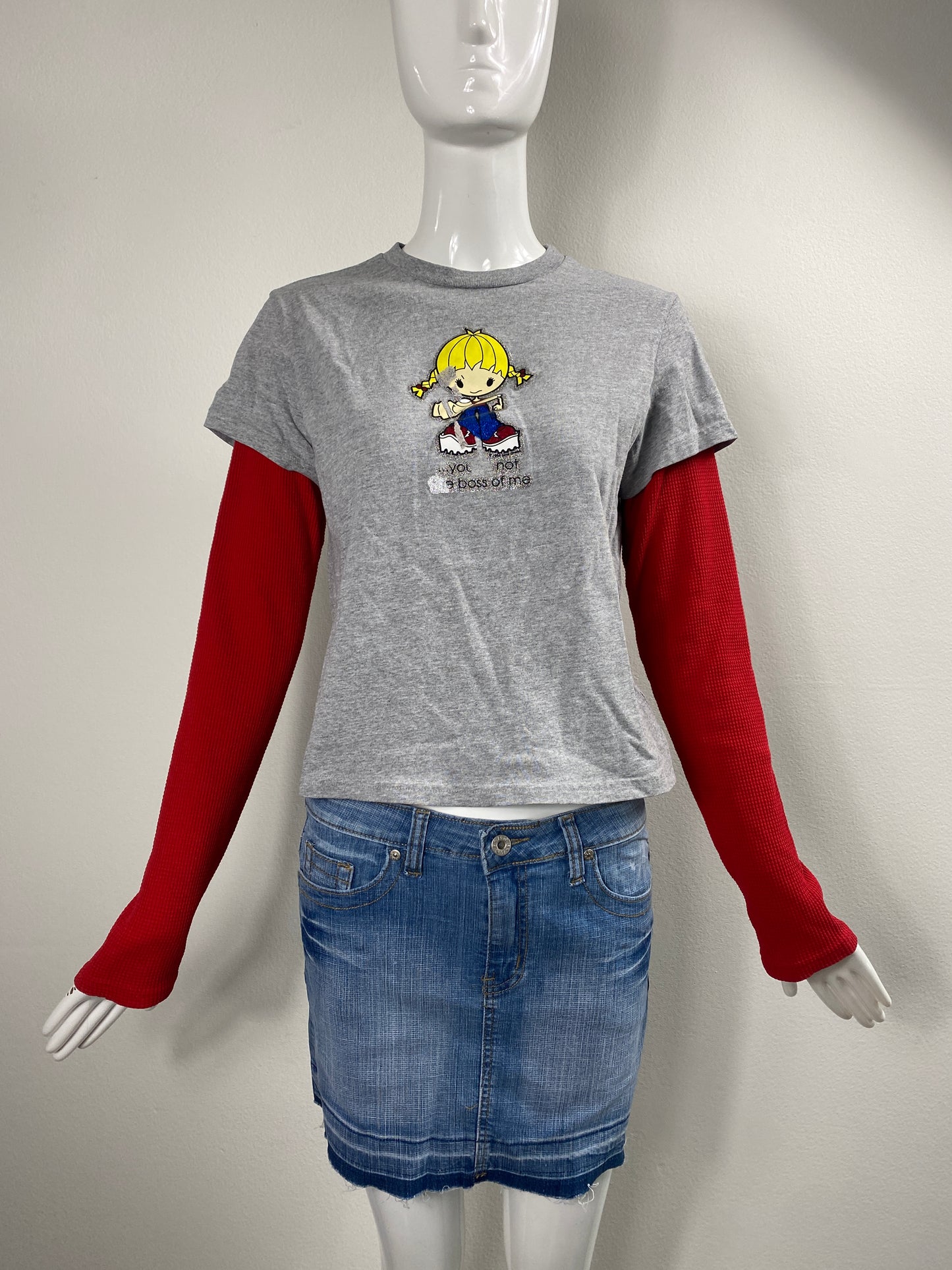 90s Glitter Graphic Print Tee