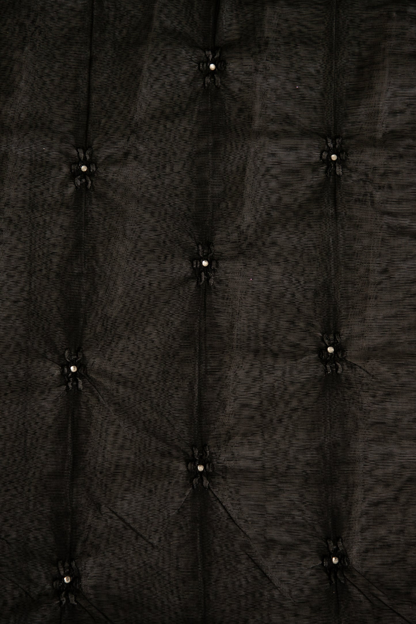 Midnight Bloom – 4 Way Stretch Floral Rhinestone Mesh (90s/00s Deadstock)