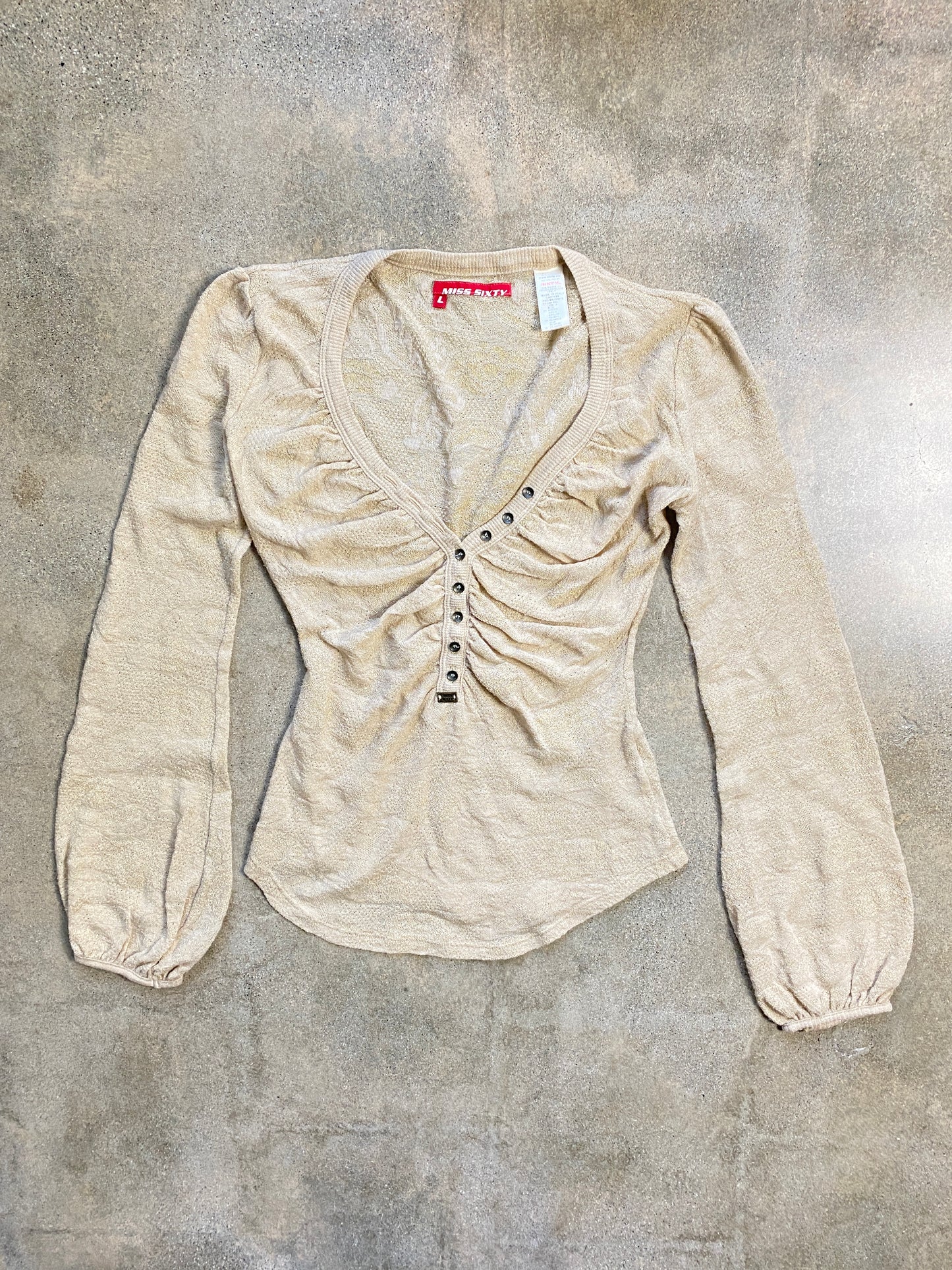 00's Miss Sixty Knit Long Sleeve Top
