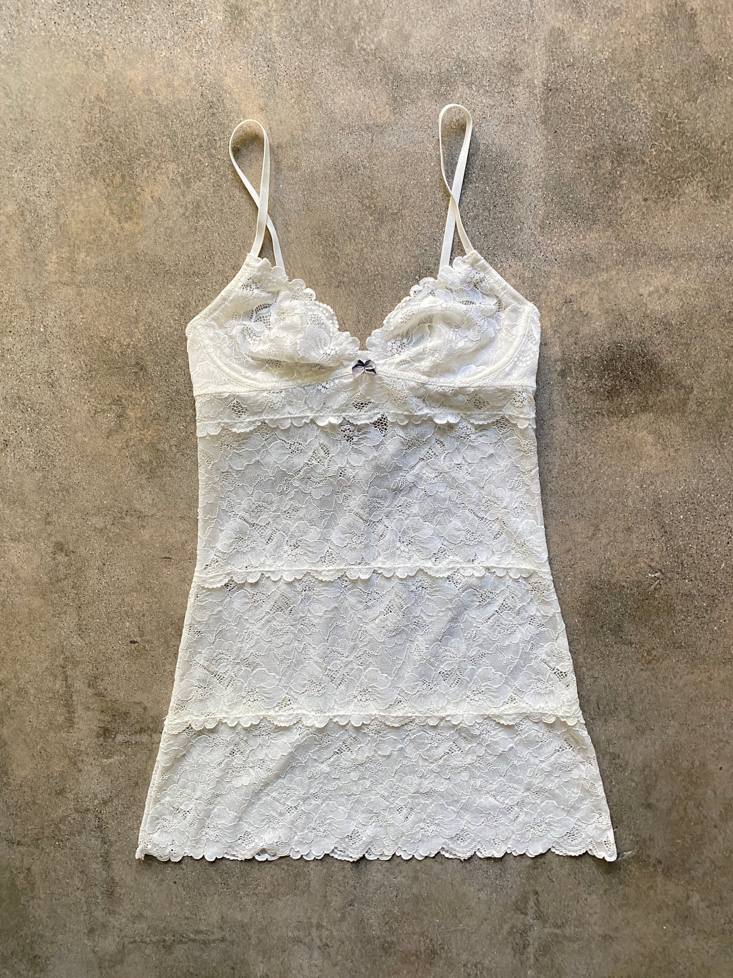 00's Lace Lingerie Mini Dress