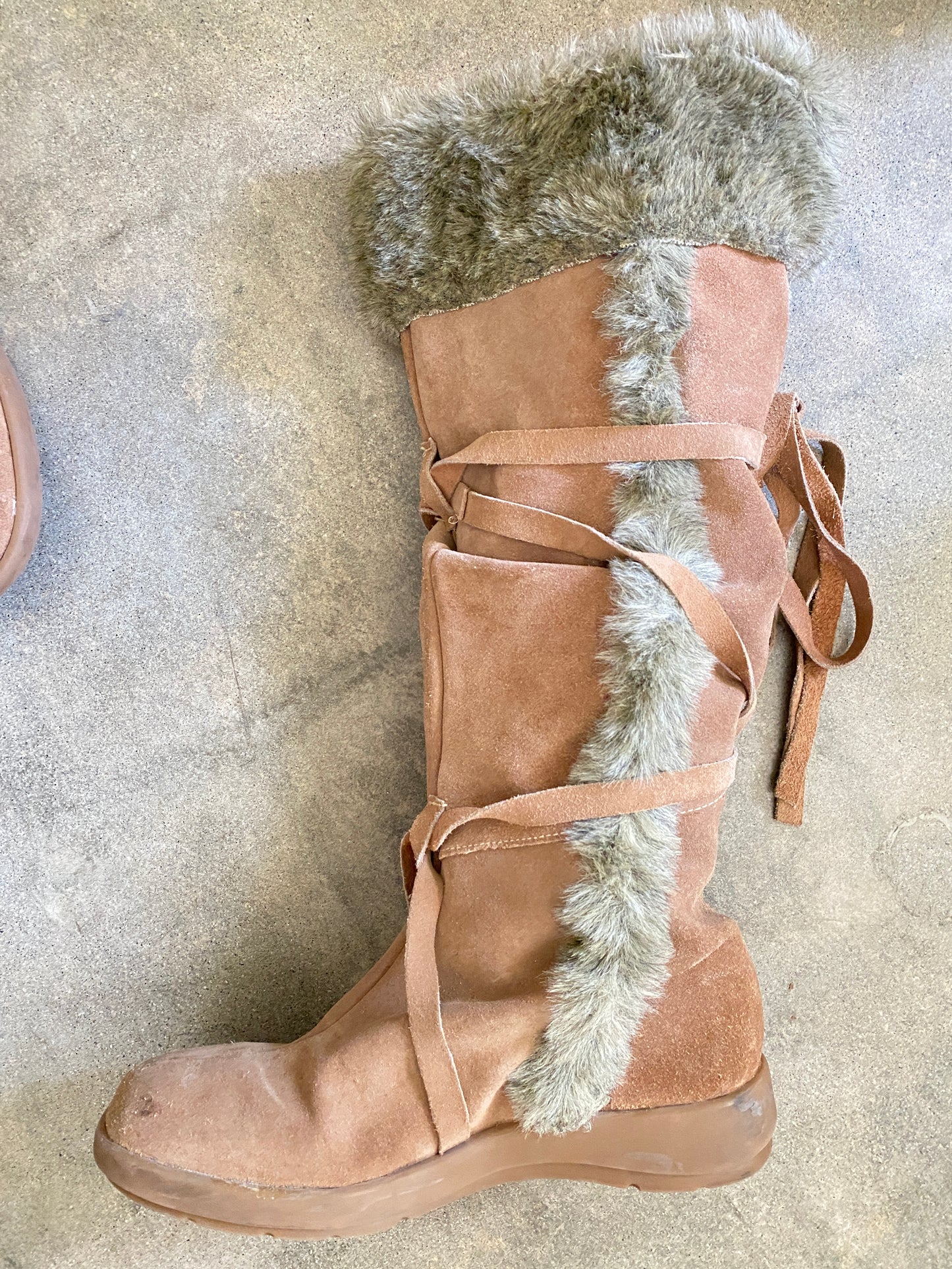 00's Suede Furry Fairycire Boots