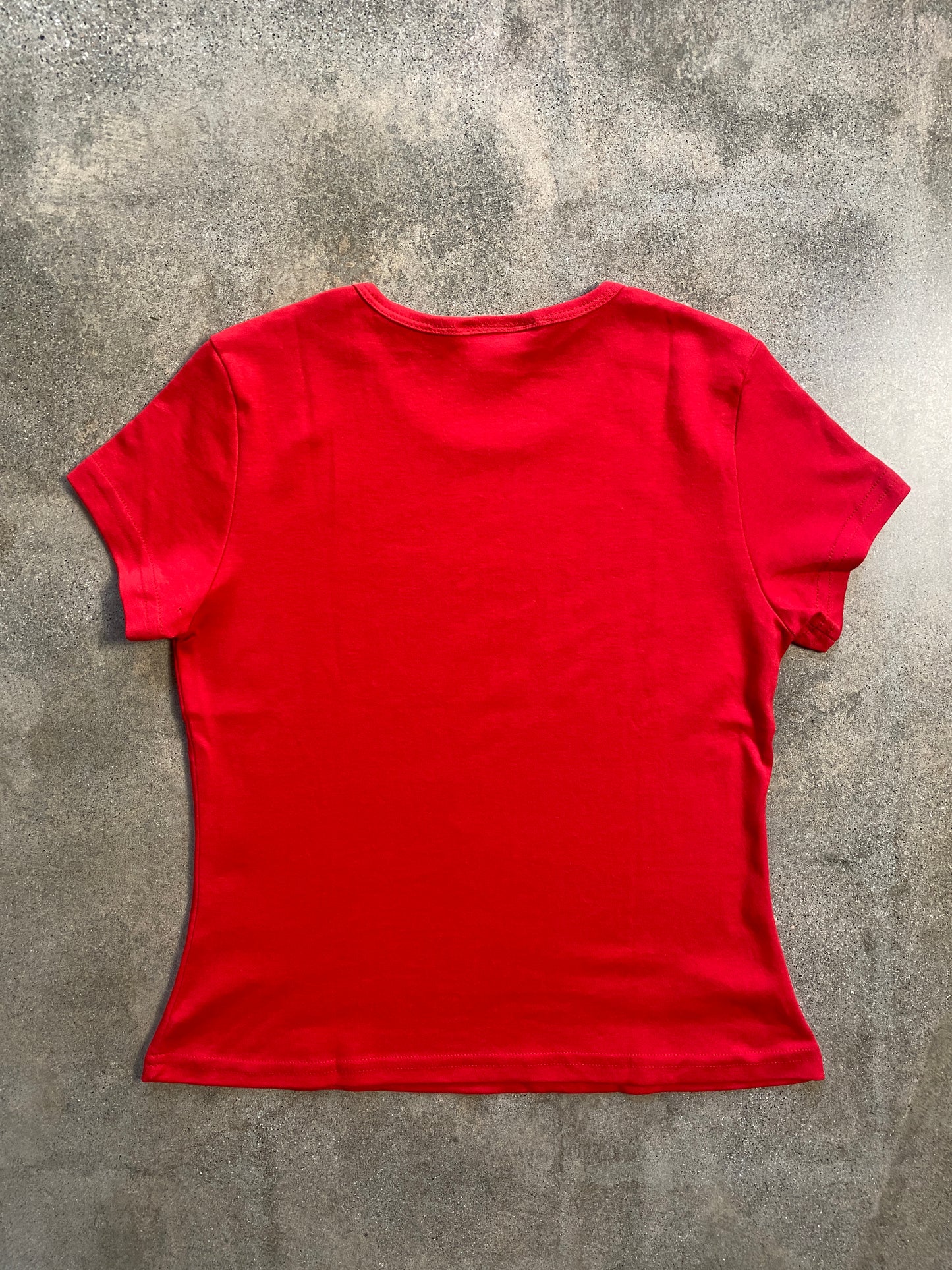 00's Red Bebe Baby Tee