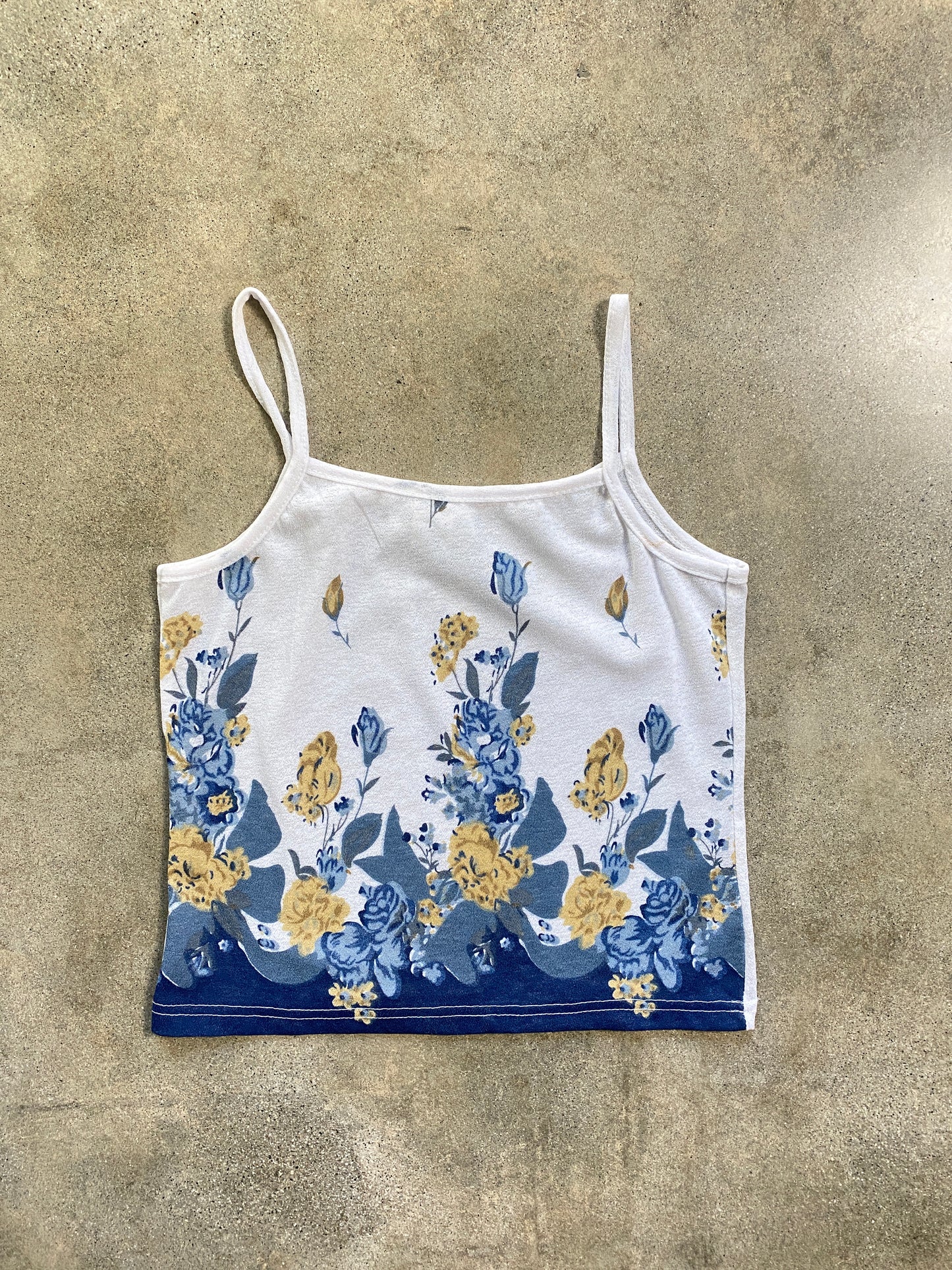 00's Floral Spaghetti Strap Top