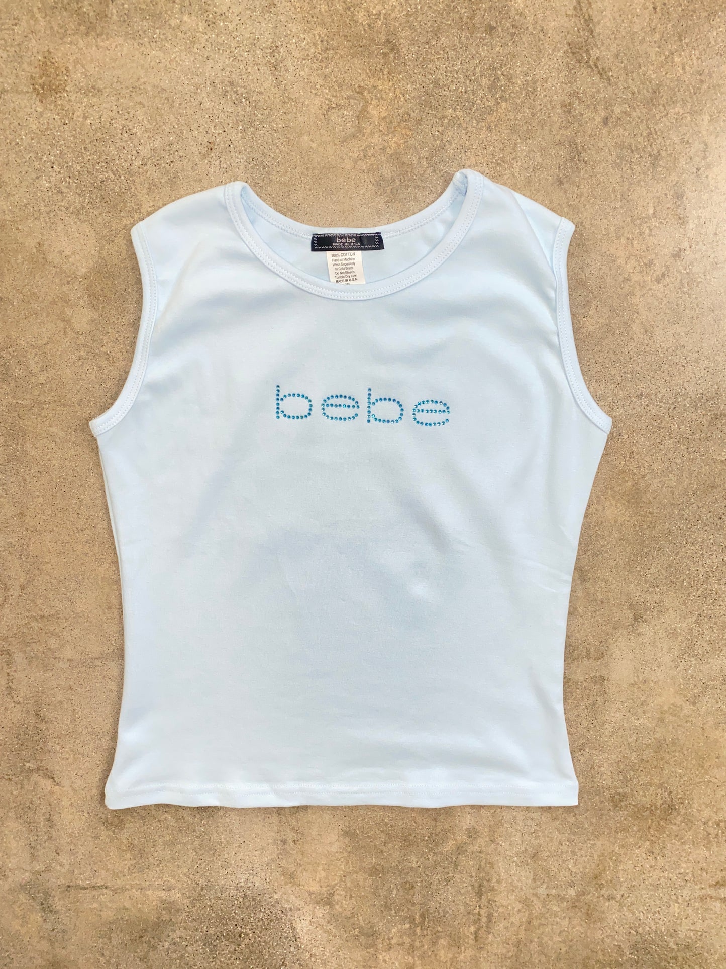 00's Light Blue Bebe Baby Tee