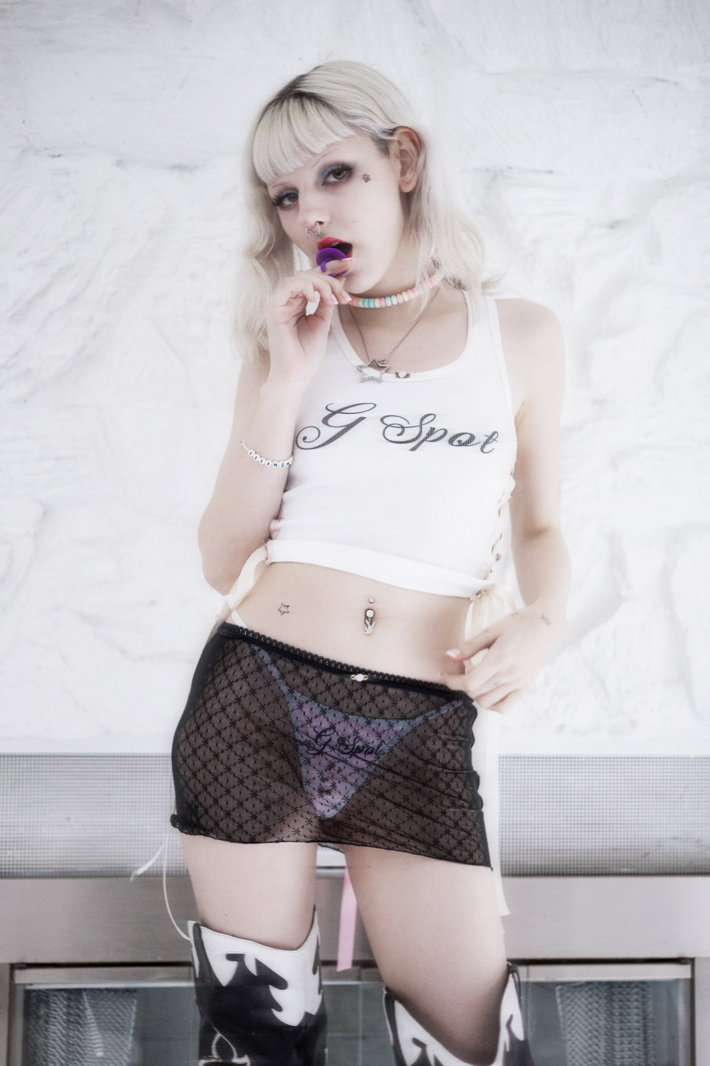 Pure Angel Mesh Skirt In Chaos
