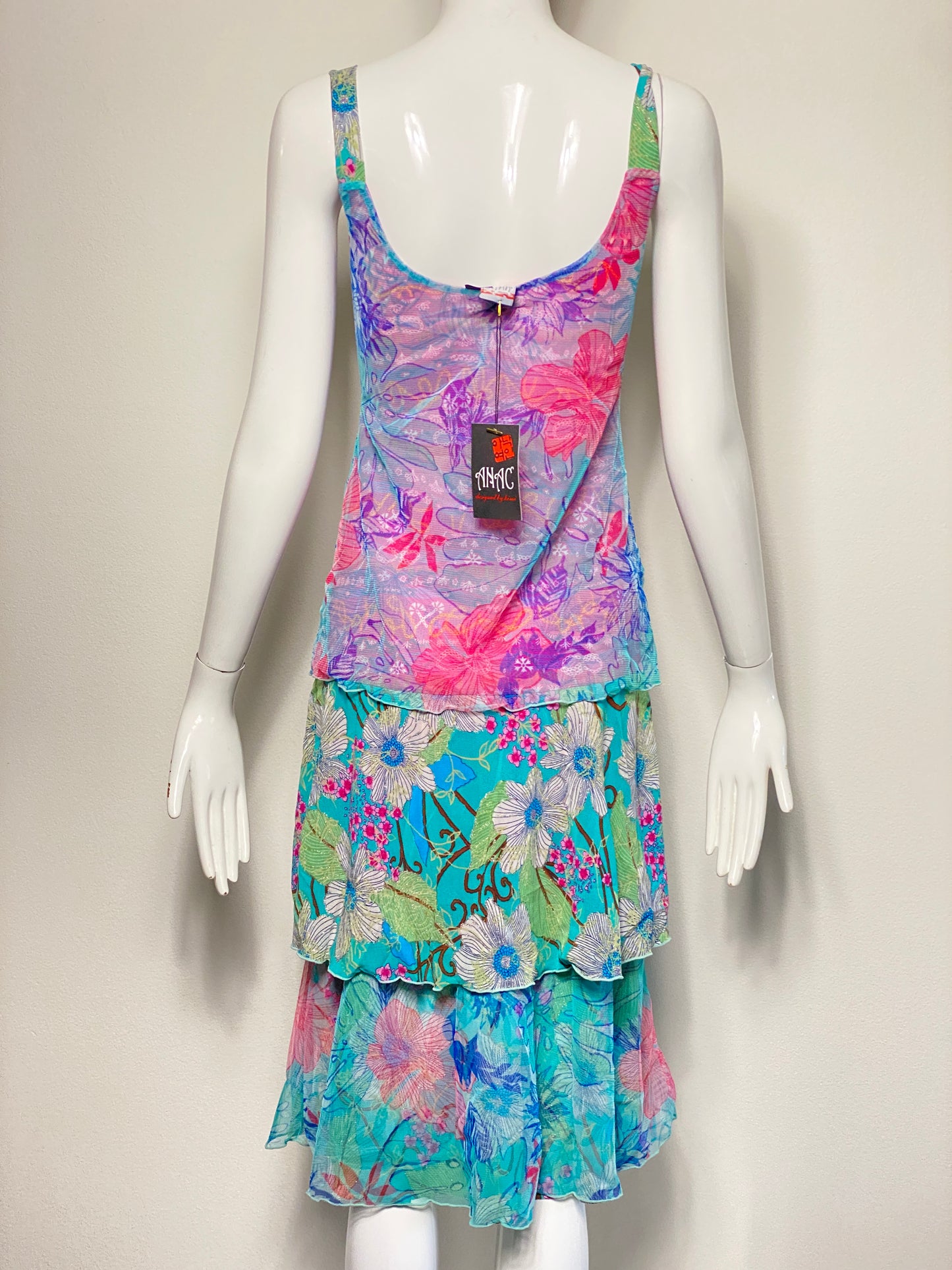 Deadstock Aqua Floral Dress