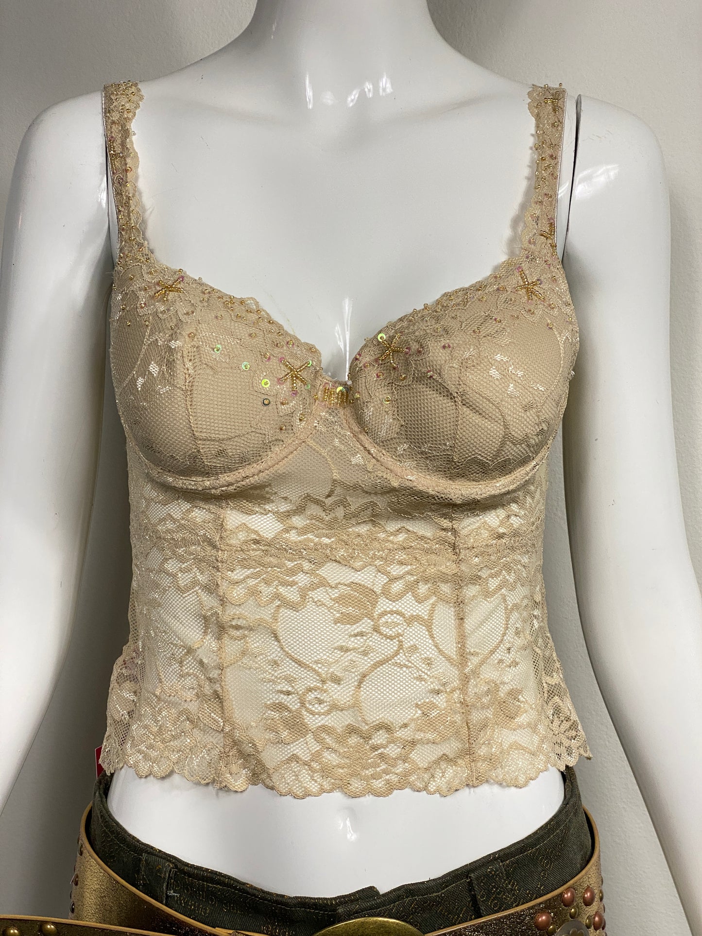 Deadstock Nude Lace Cami