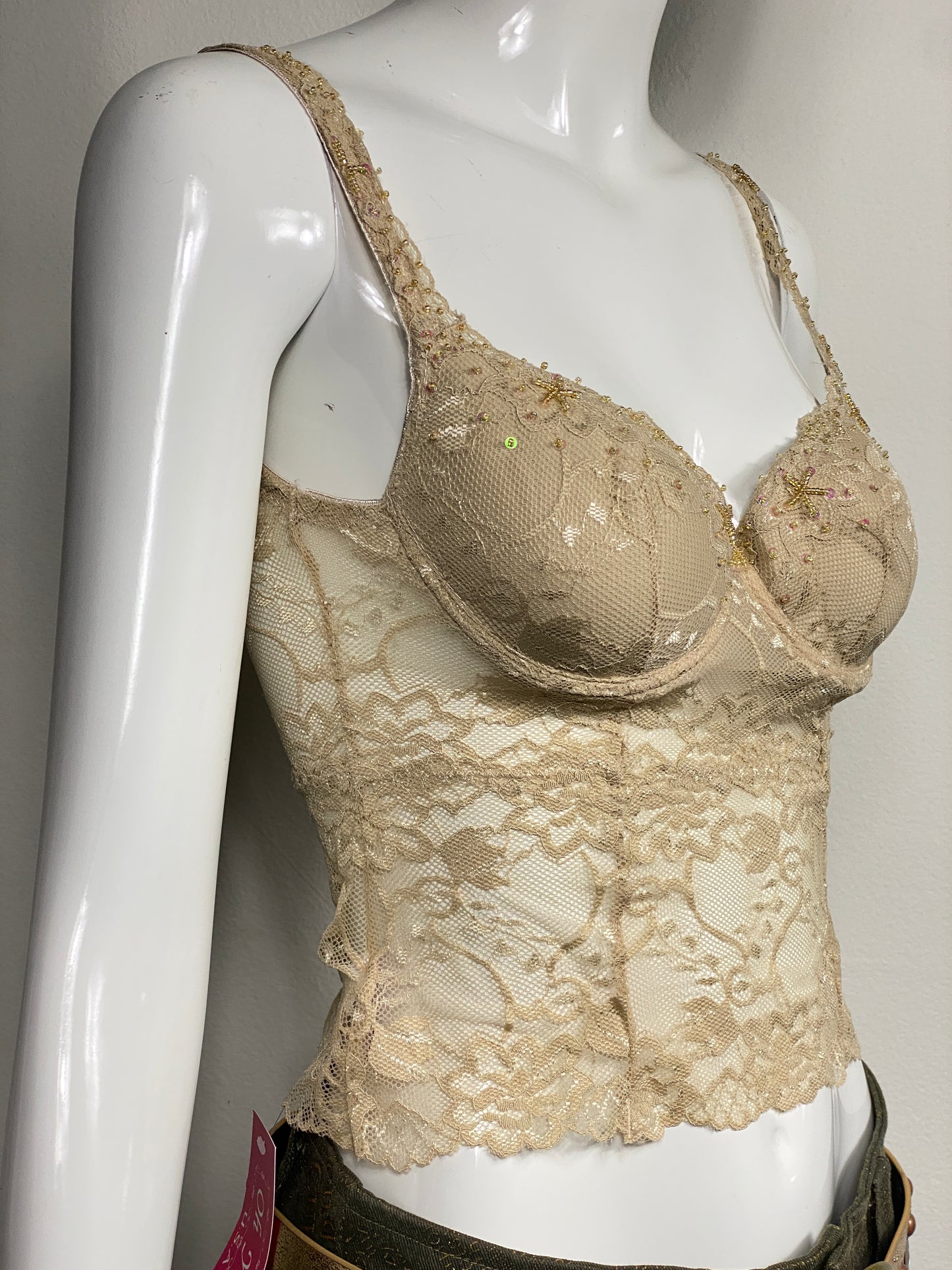 Deadstock Nude Lace Cami
