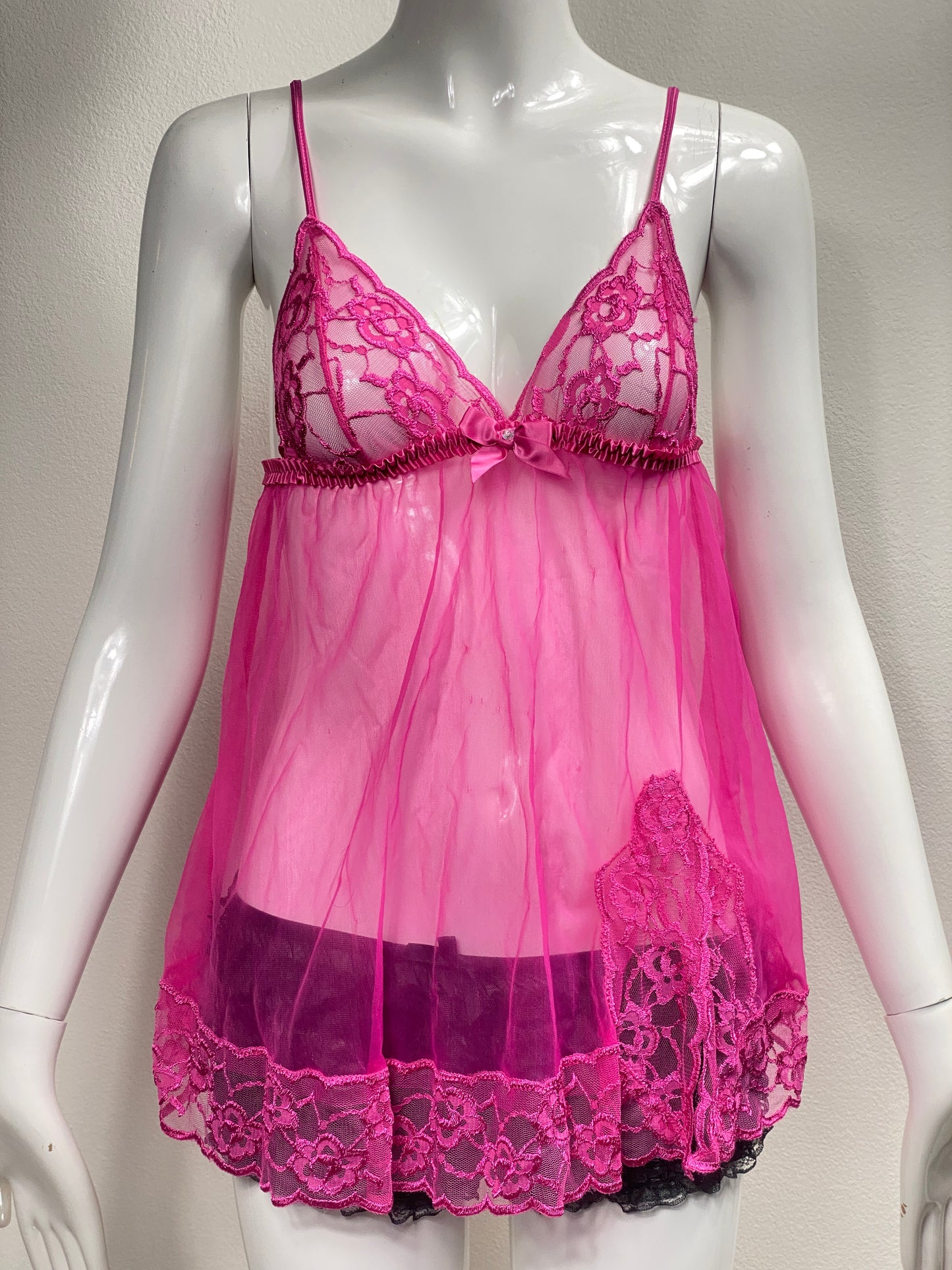 Frederick's Of Hollywood Pink Babydoll