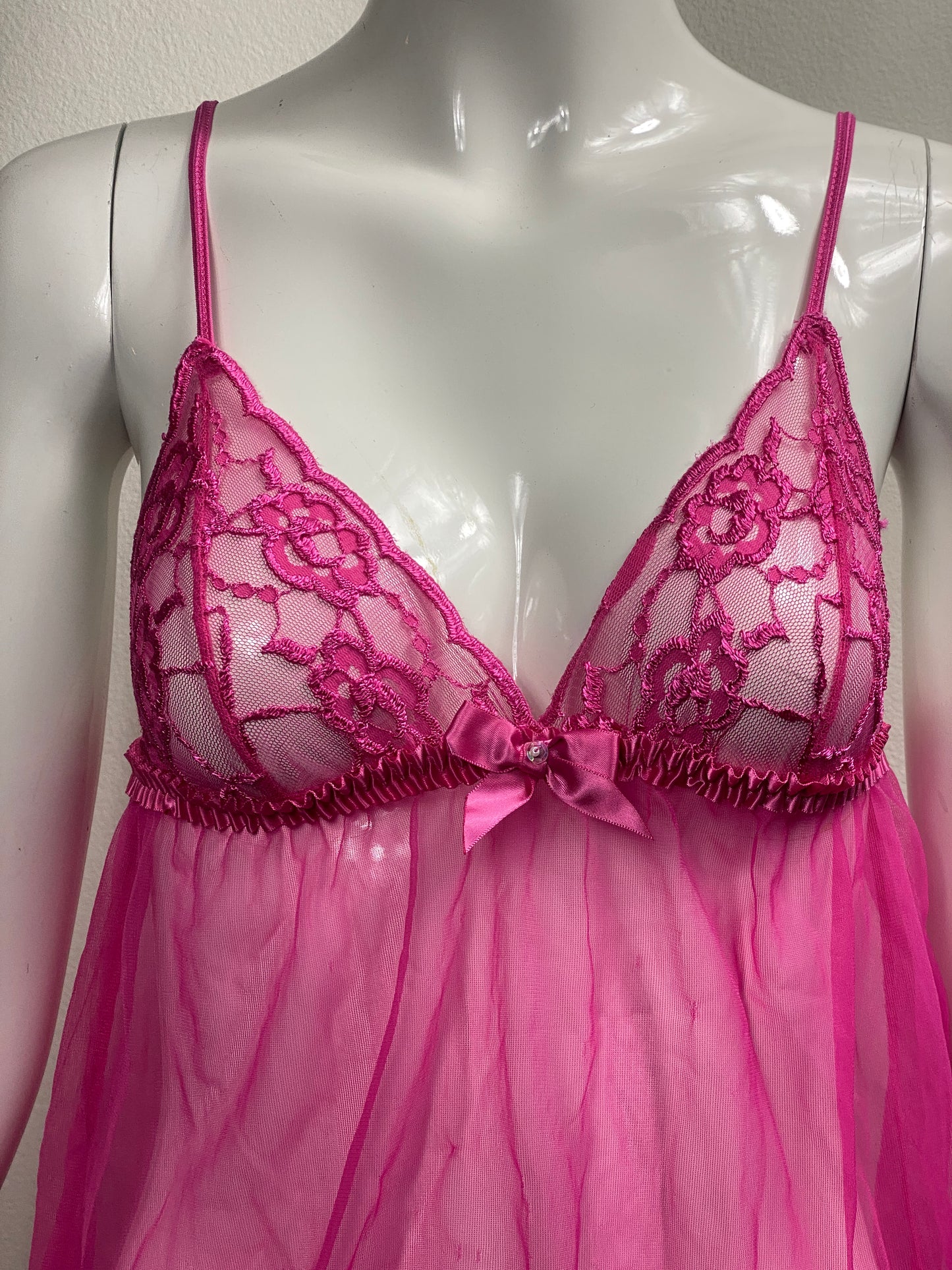 Frederick's Of Hollywood Pink Babydoll