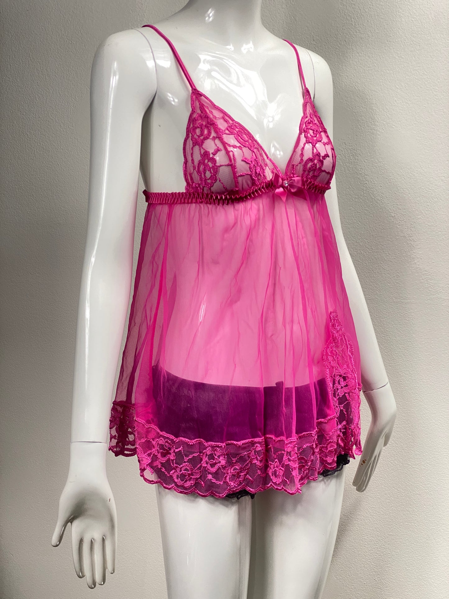 Frederick's Of Hollywood Pink Babydoll