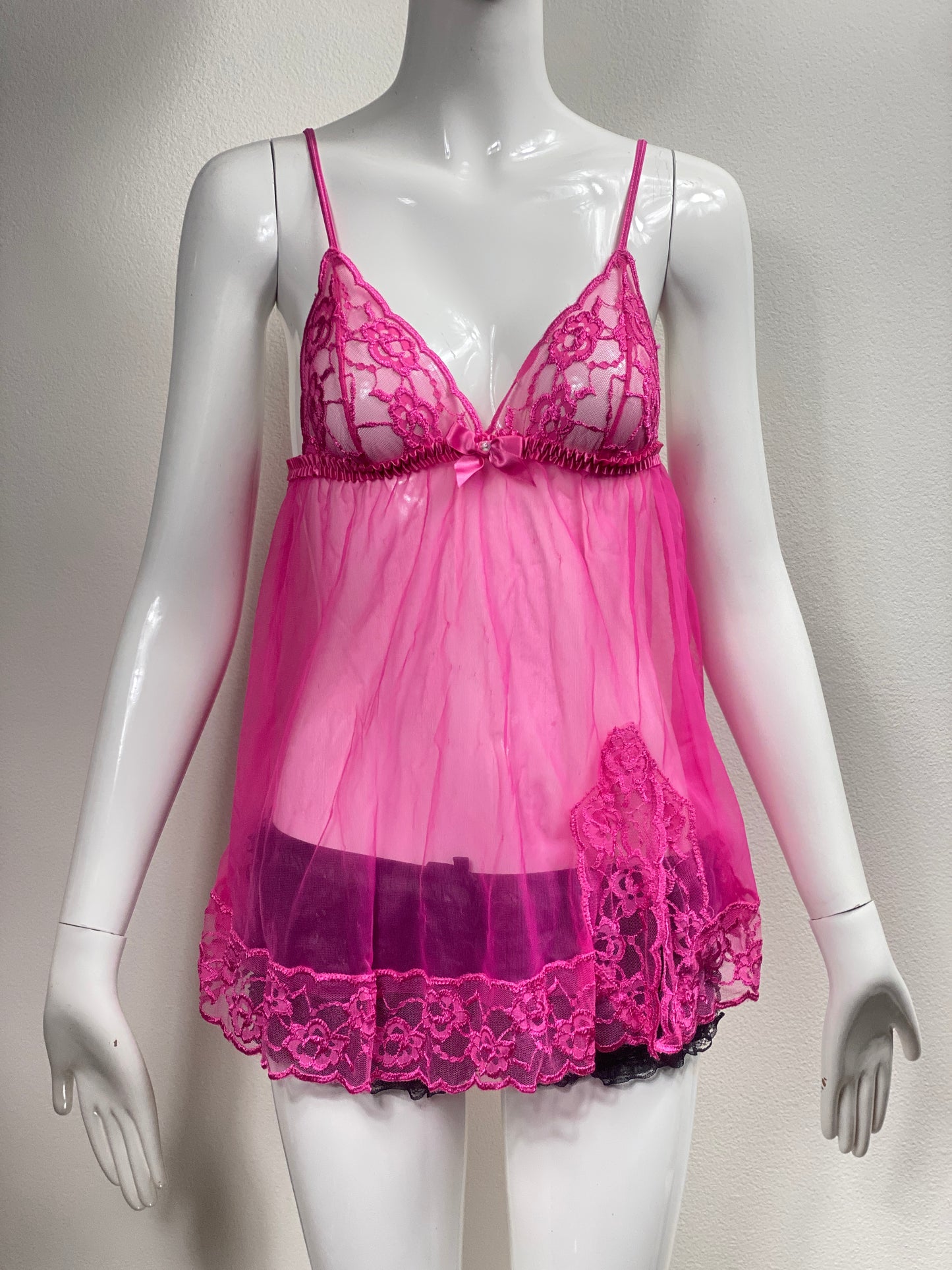 Frederick's Of Hollywood Pink Babydoll