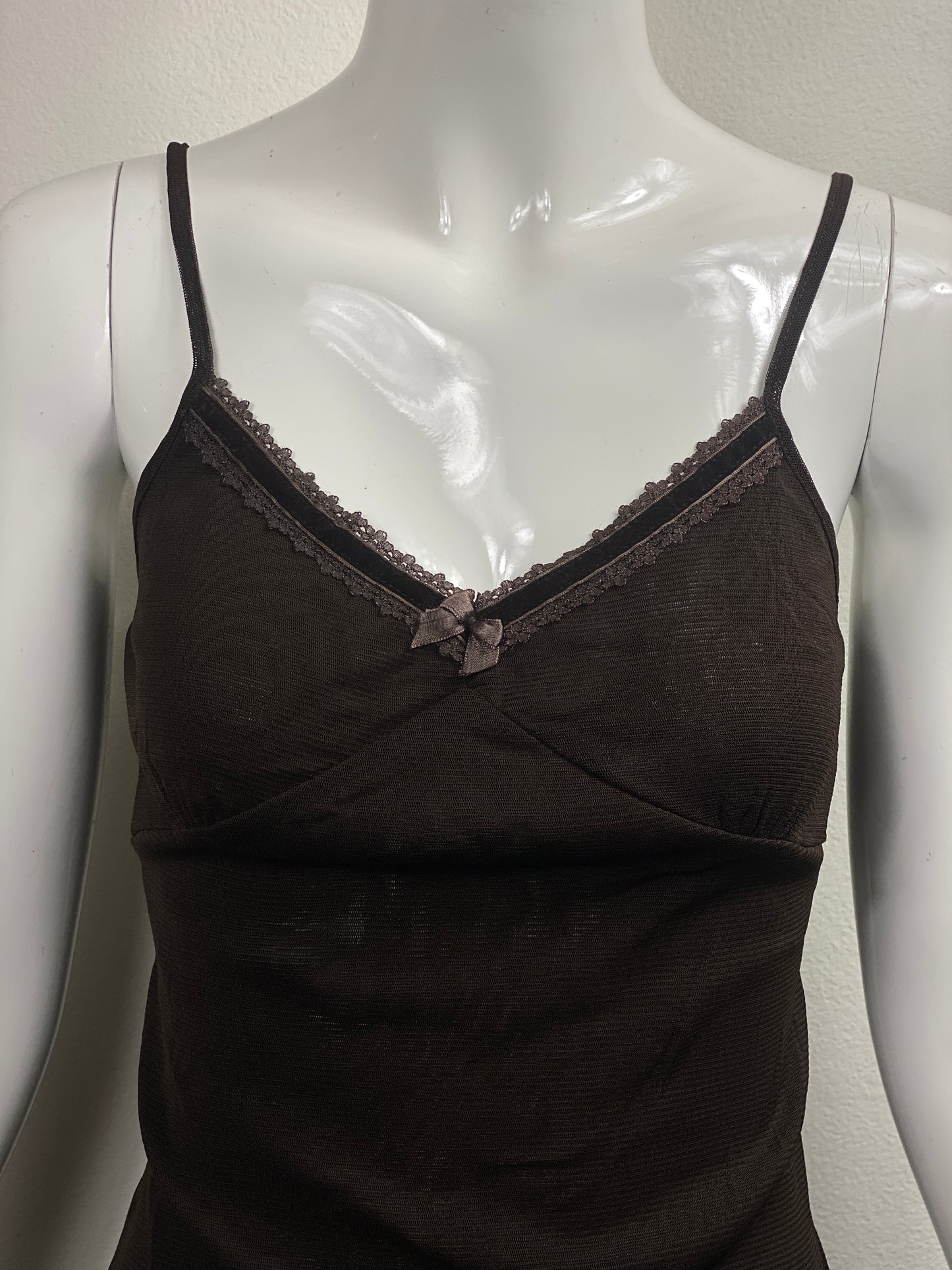 Chocolate Mesh Cami