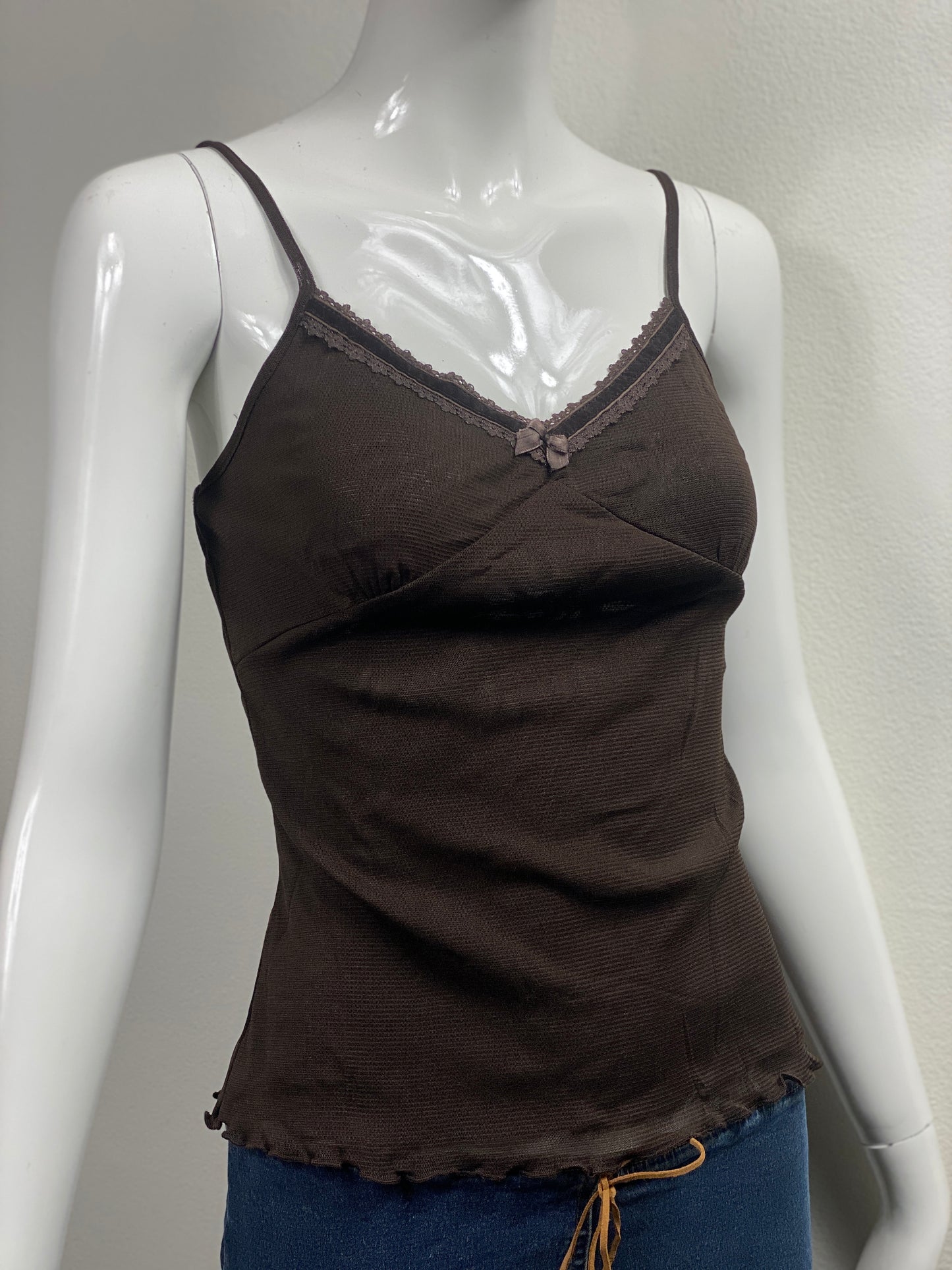Chocolate Mesh Cami