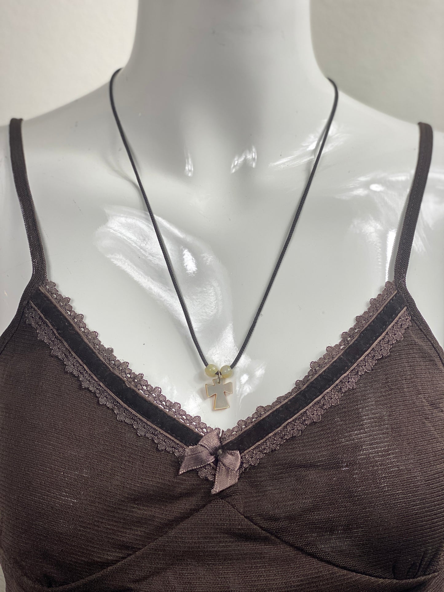 Chocolate Mesh Cami