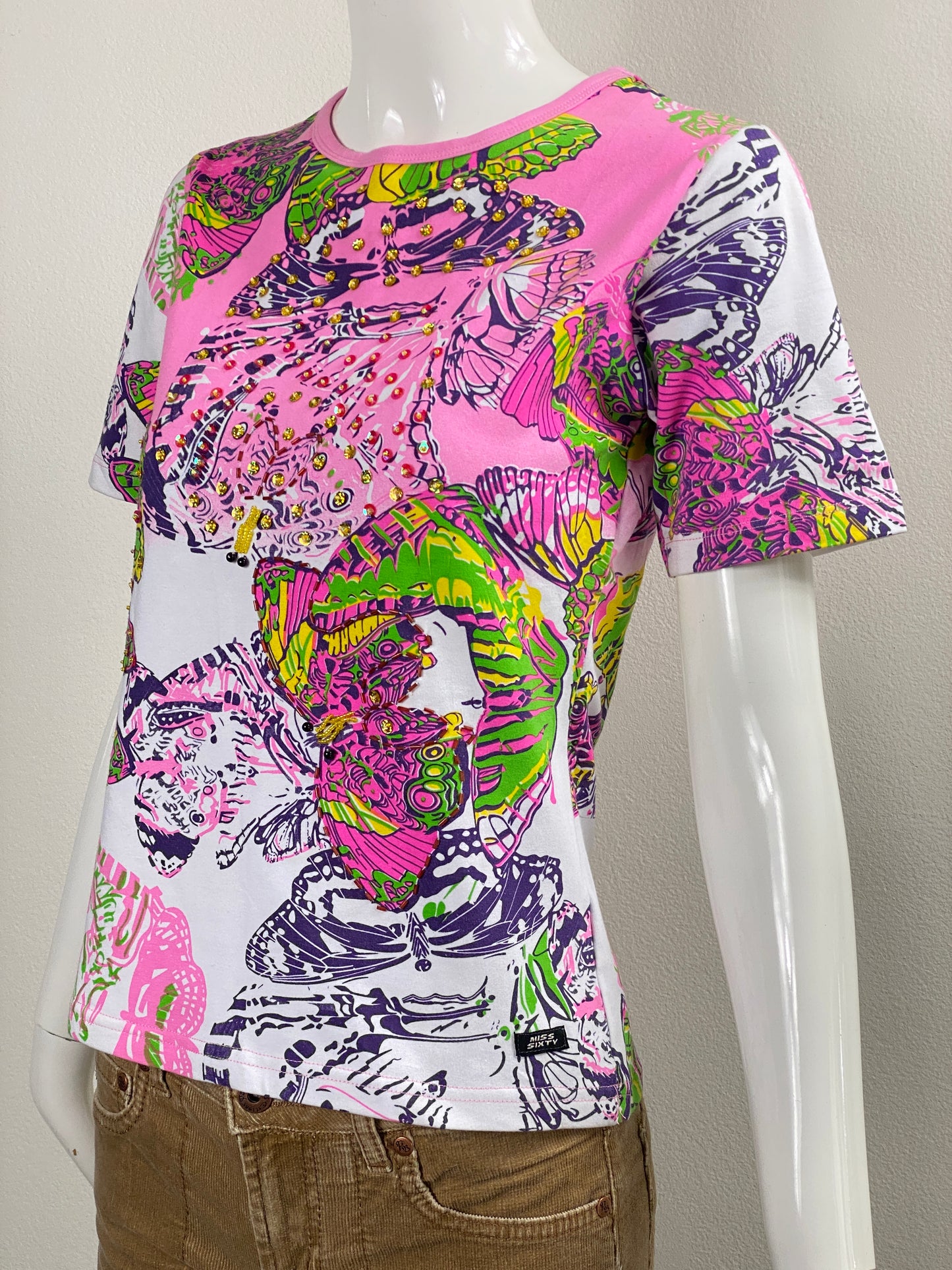 Deadstock Miss Sixty Butterfly Baby Tee