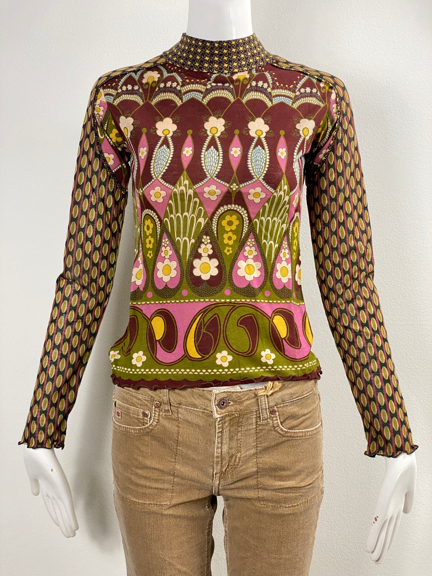 Deadstock Funky Floral Blouse
