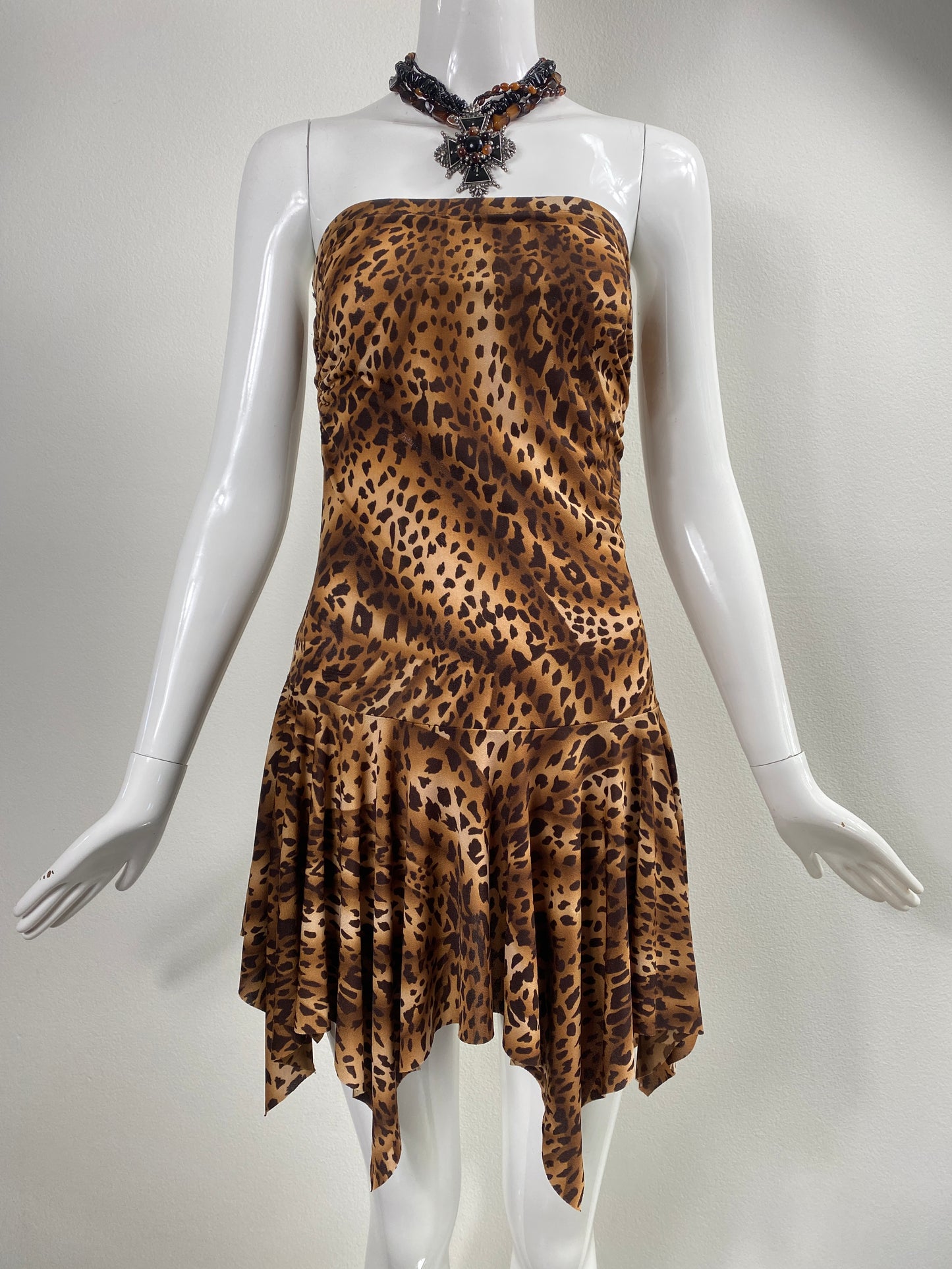 00's Forever 21 Leopard Mini Tube Dress
