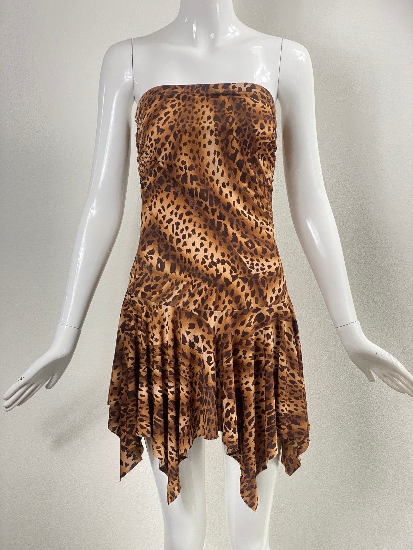 00's Forever 21 Leopard Mini Tube Dress