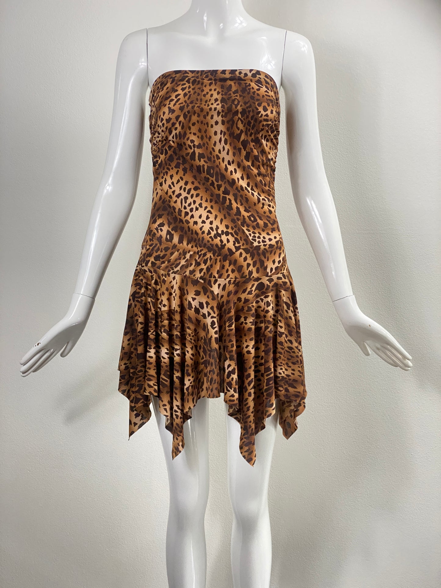 00's Forever 21 Leopard Mini Tube Dress