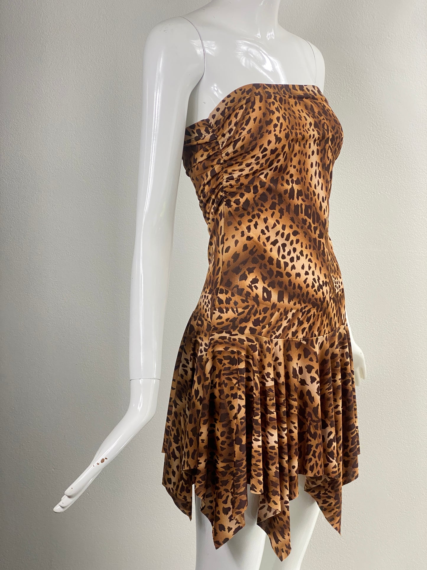 00's Forever 21 Leopard Mini Tube Dress