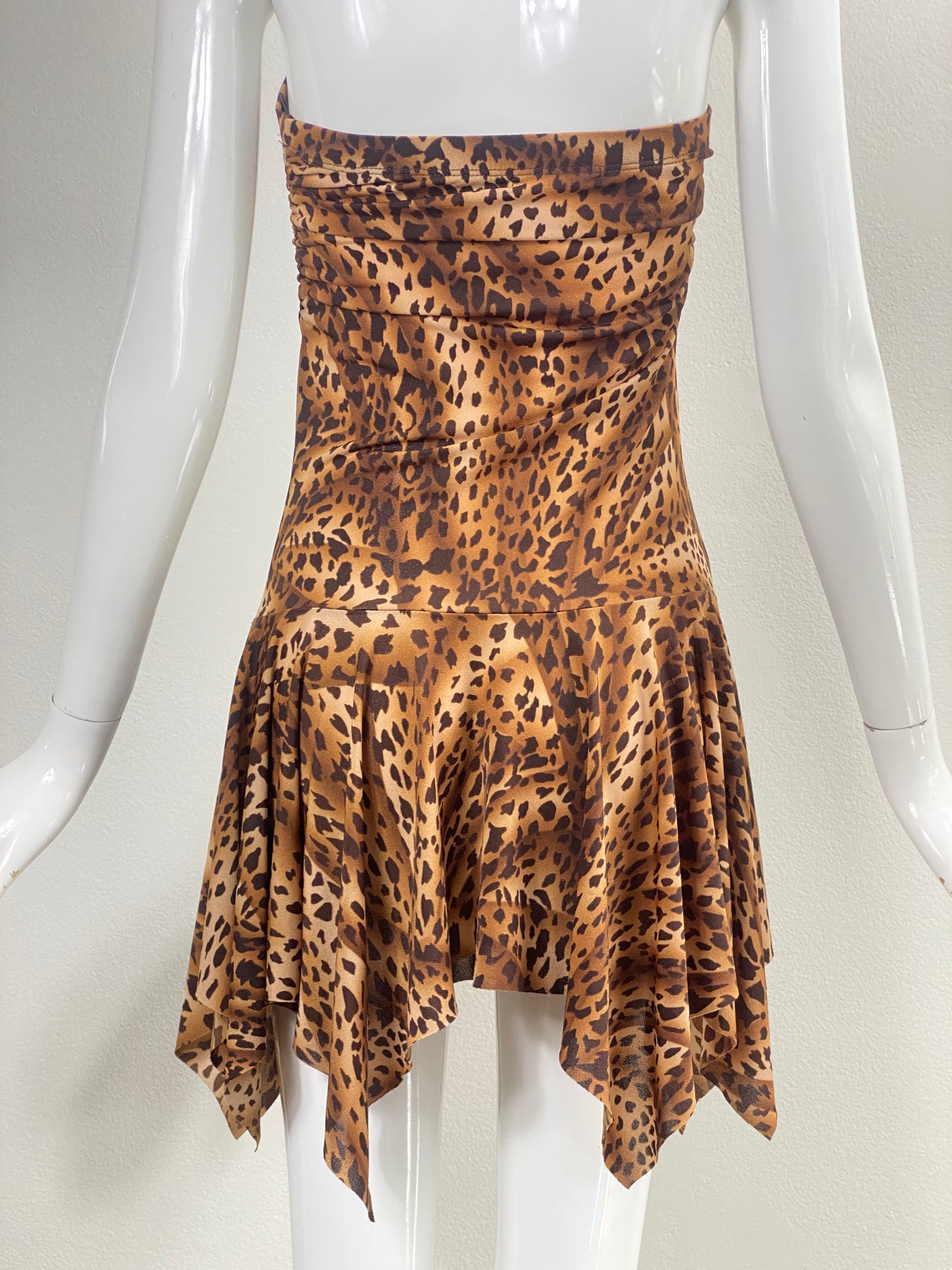 00's Forever 21 Leopard Mini Tube Dress