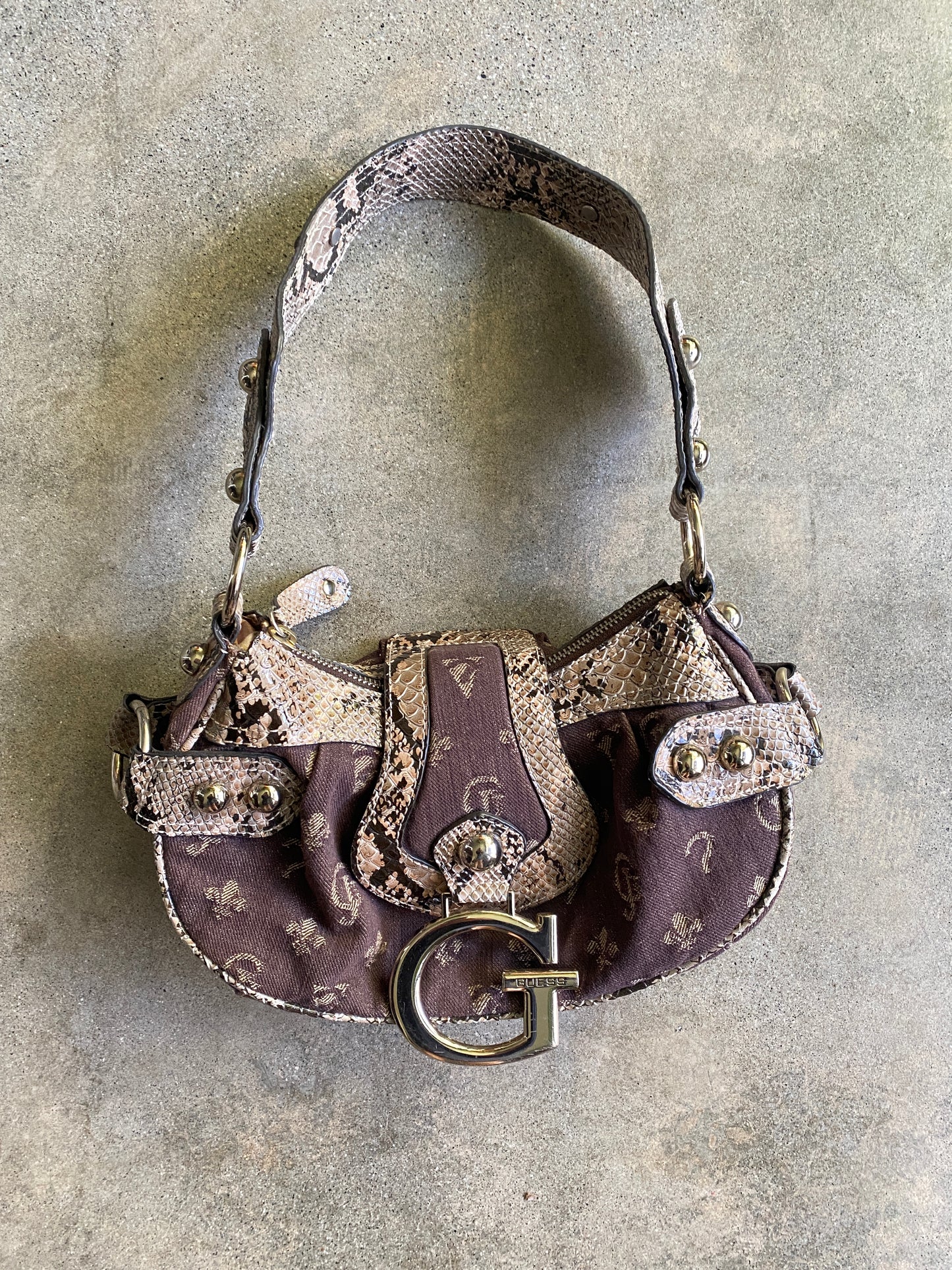 Guess Snake Shoulder Purse