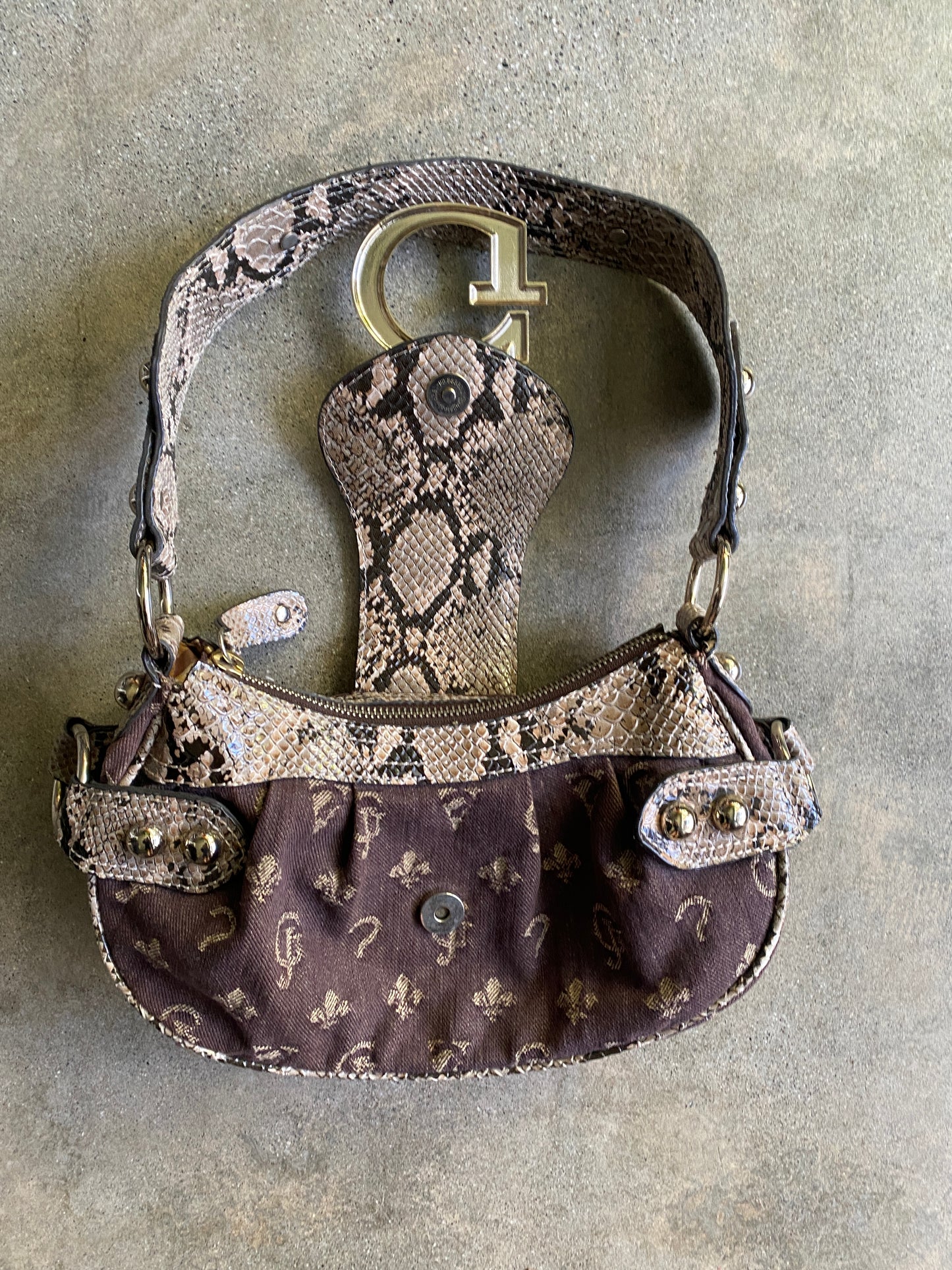 Guess Snake Shoulder Purse