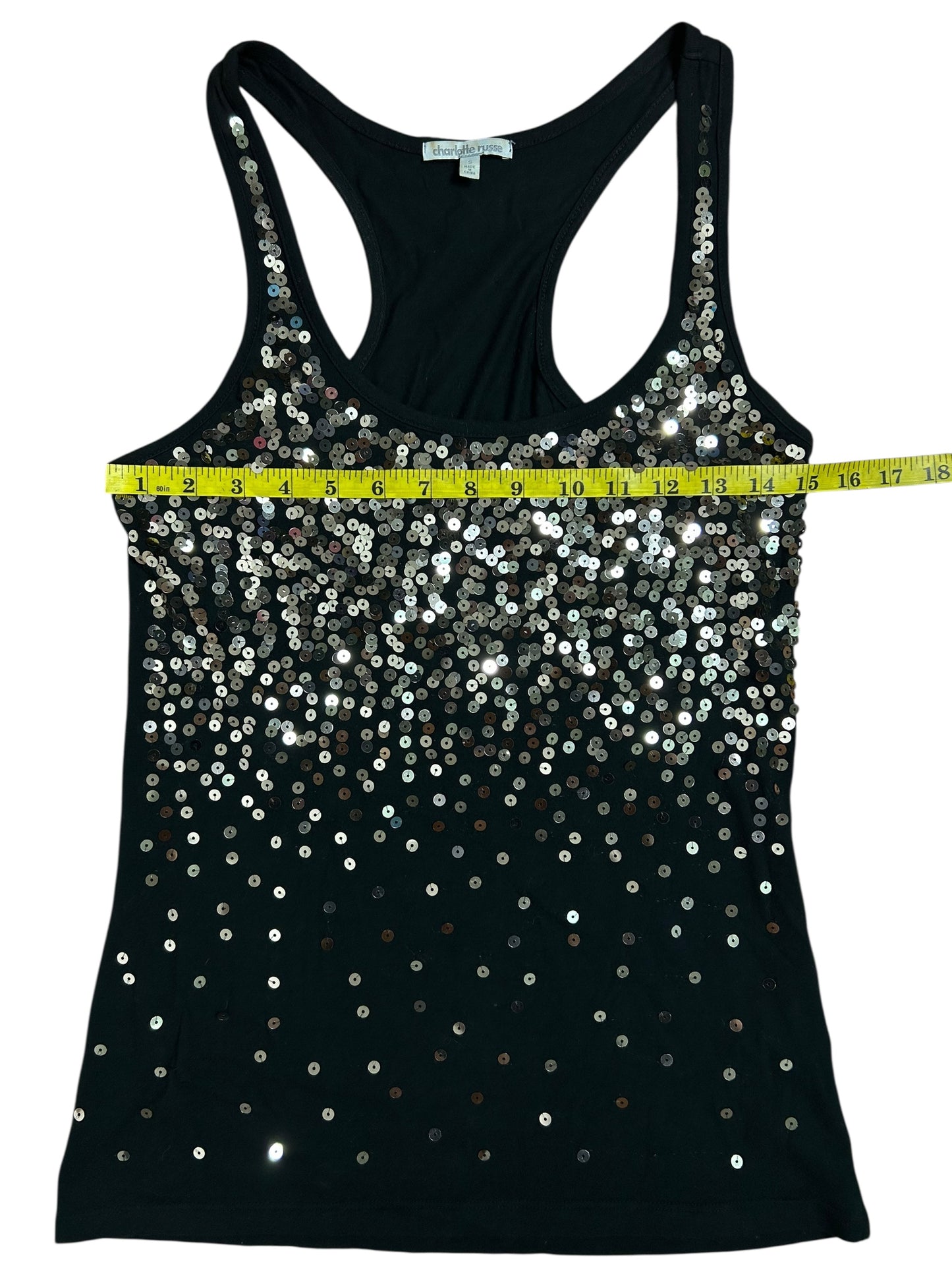 Gold Sequin Tank Top