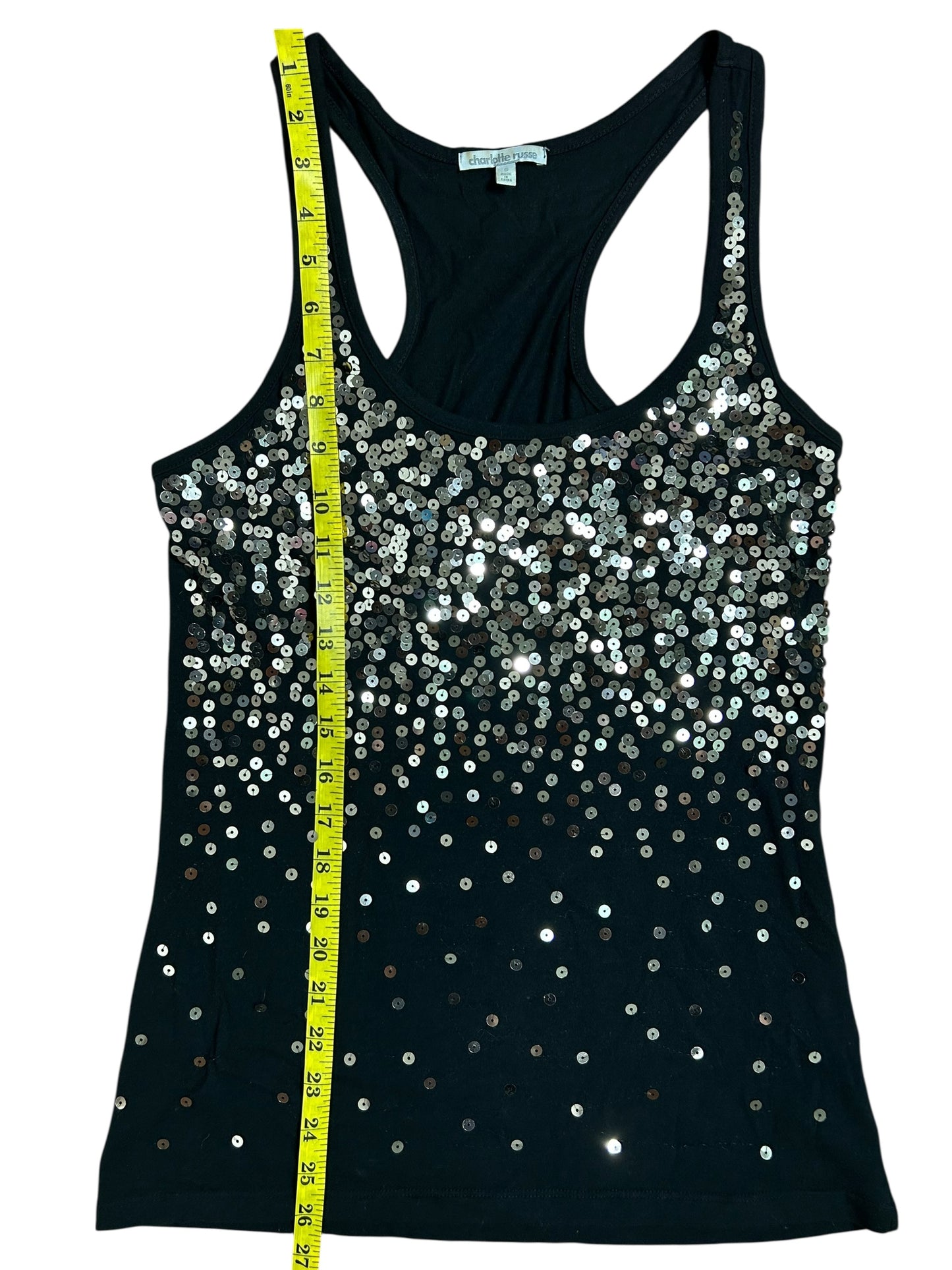 Gold Sequin Tank Top