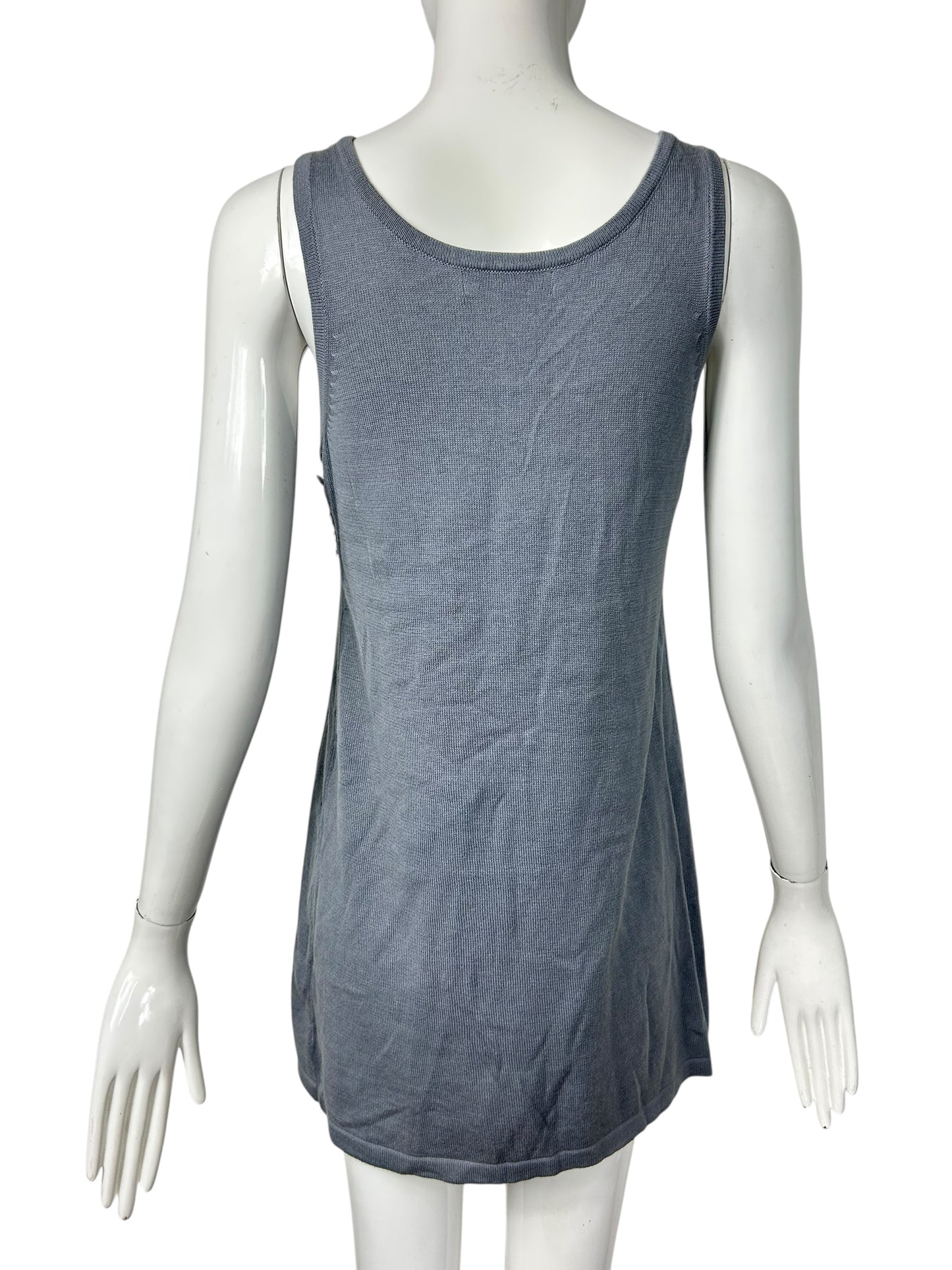 Grey Knit Baby Doll Dress