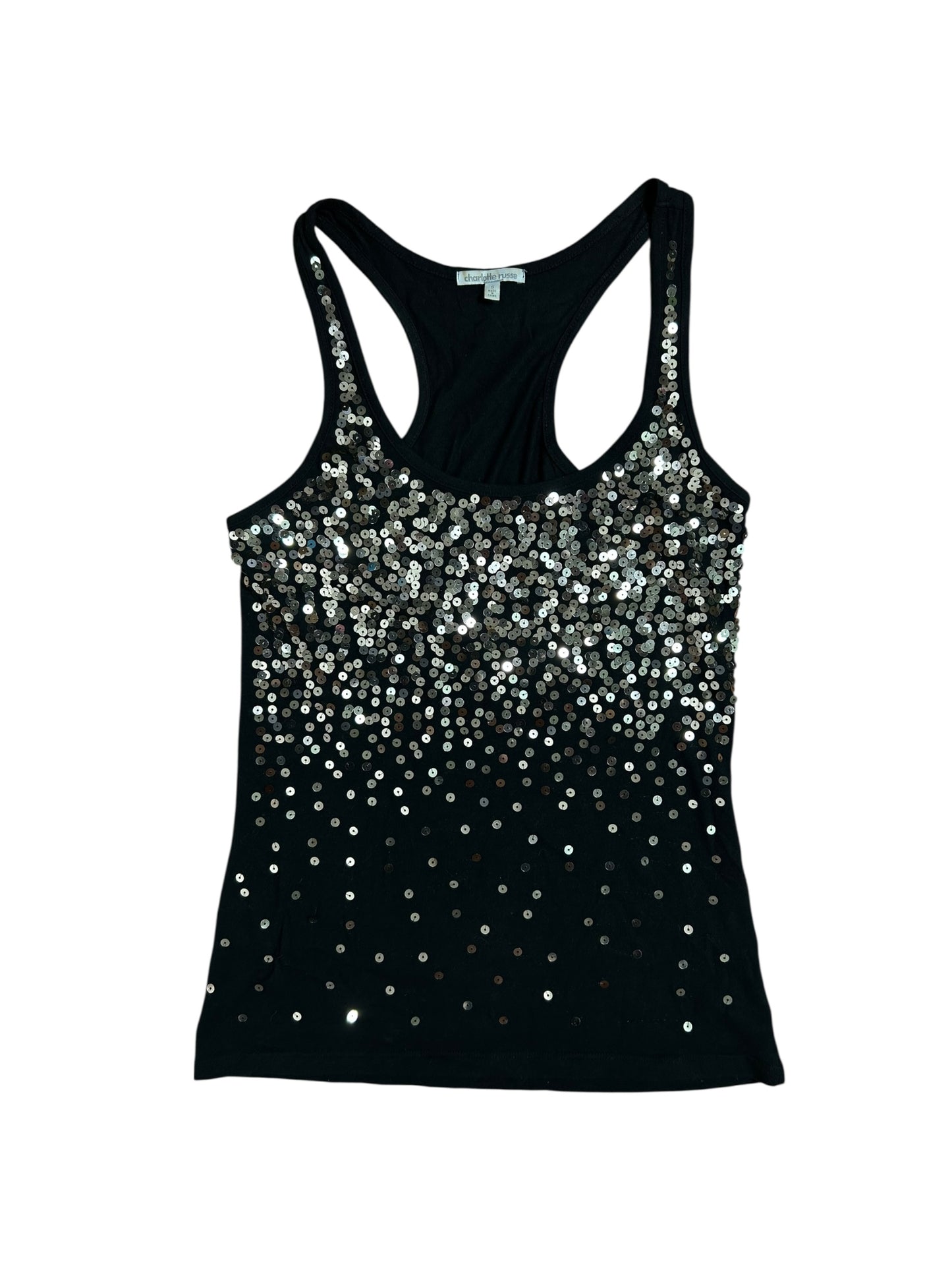 Gold Sequin Tank Top