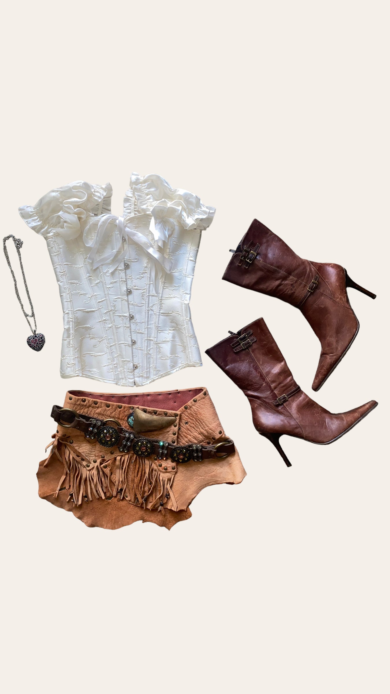 Vintage Leather Micro Mini Skirt