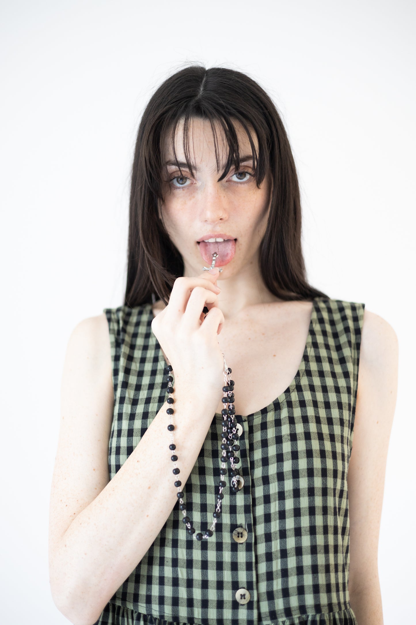 90'S GINGHAM MAXI DRESS