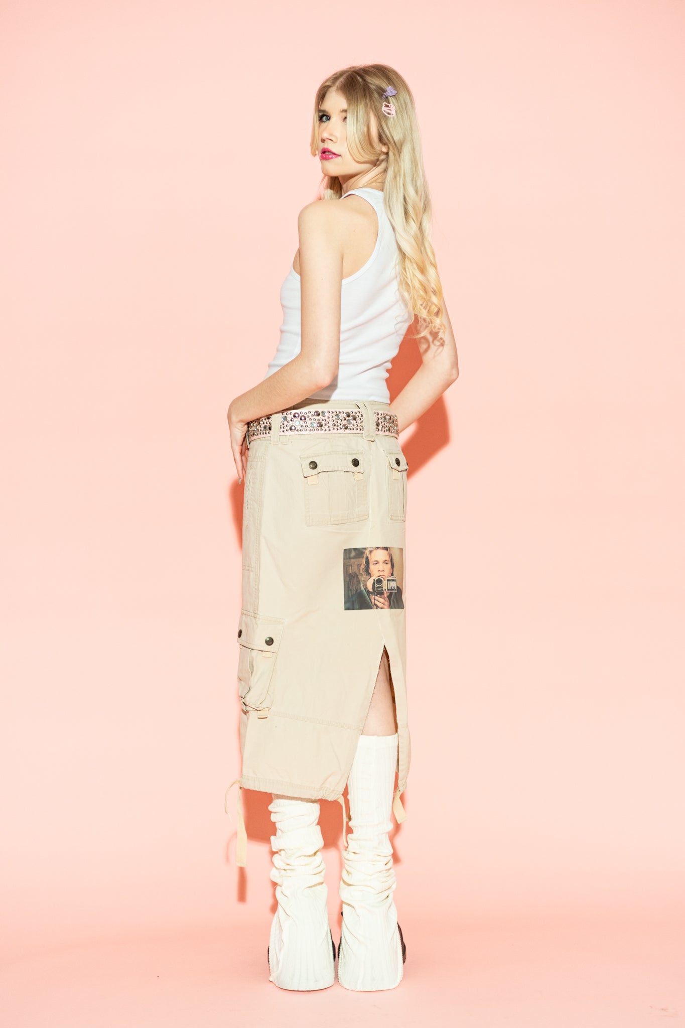 REWORKED TECH GIRL CARGO SKIRT