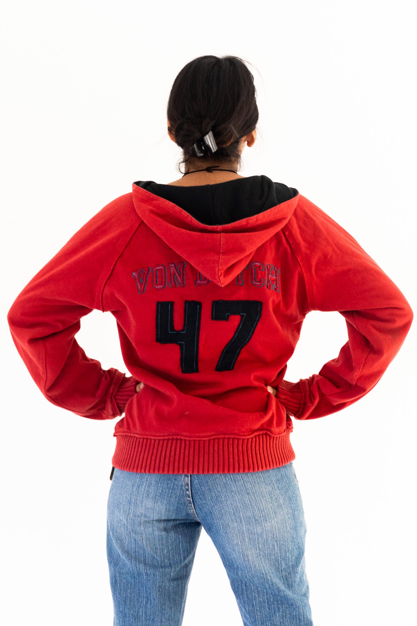 DEADSTOCK 00'S VON DUTCH RED HOODIE