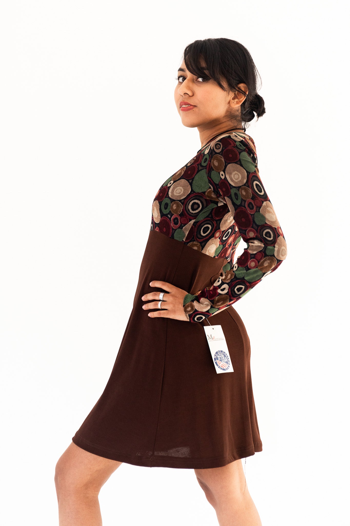 DEADSTOCK 90'S CHOCOLATE SLINKY MINI DRESS